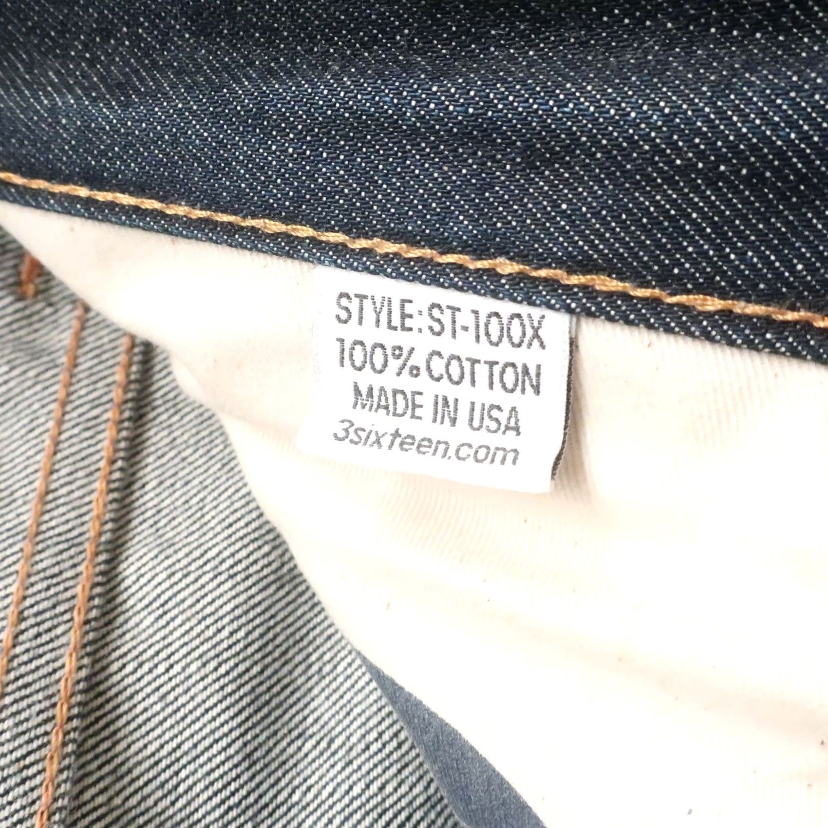 3sixteen VINTAGE 3sixteen ST-100X Selvedge Denim Jeans Mens Jeans Dark Wash 28-29" 33" Inseam Distressed Size US 28 / EU 44 - 7 Thumbnail