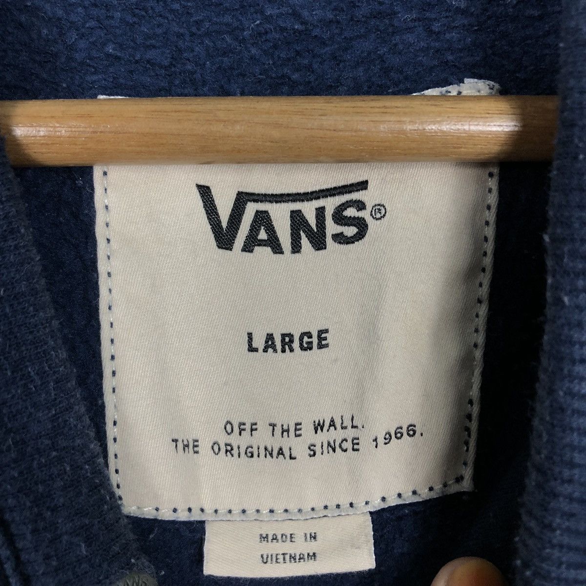 Vans 📌Hoodie Pull Over Anorak Vans Big Logo Design Size US L / EU 52-54 / 3 - 18 Thumbnail