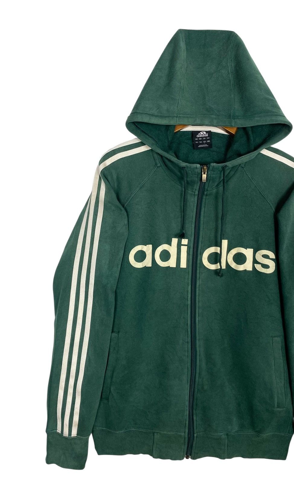 Adidas Rare‼️ Adidas Hoodie Stripe Spellout Size US M / EU 48-50 / 2 - 2 Thumbnail