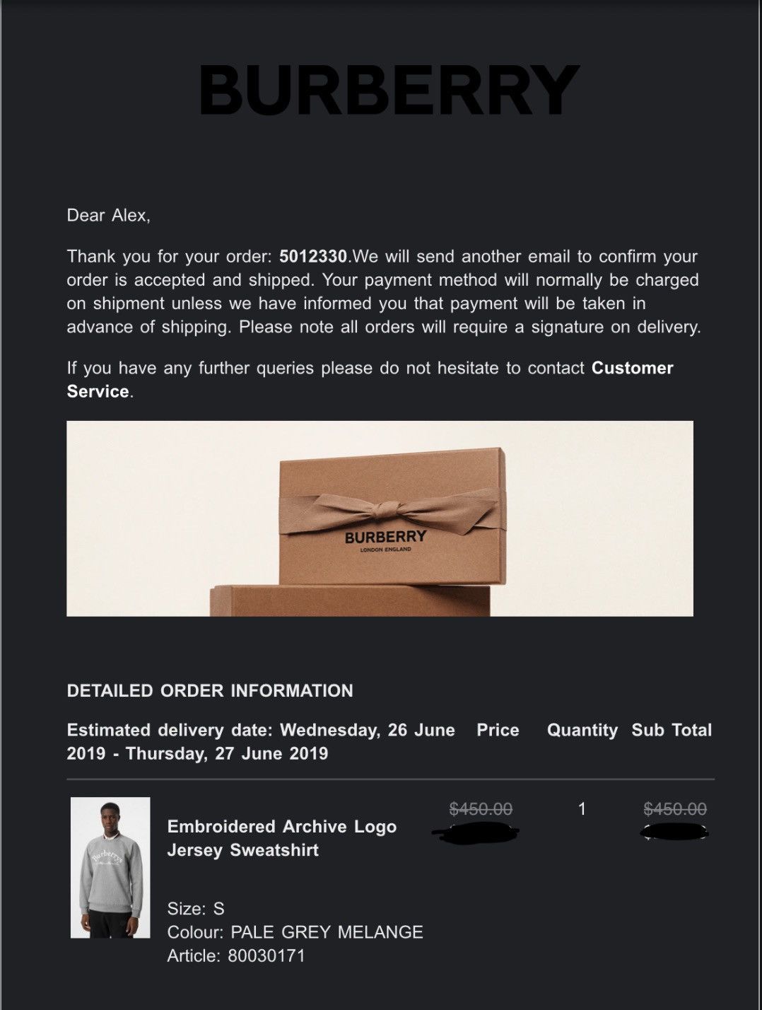 Burberry Burberry Battarni Crewneck Sweatshirt Size US S / EU 44-46 / 1 - 8 Thumbnail
