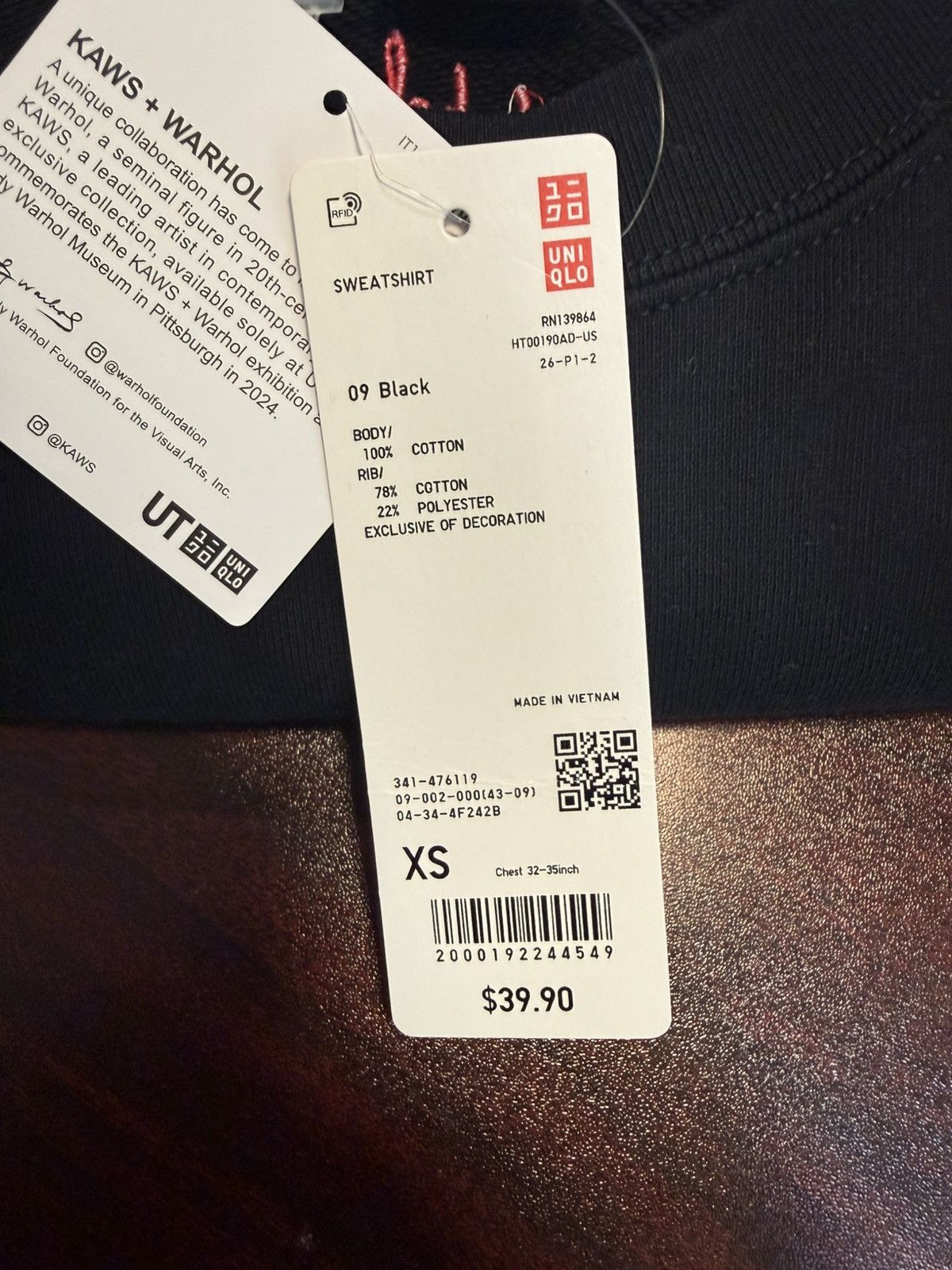 Andy Warhol × Kaws × Uniqlo Kaws x Uniqlo Warhol Crewneck Size US XS / EU 42 / 0 - 3 Thumbnail