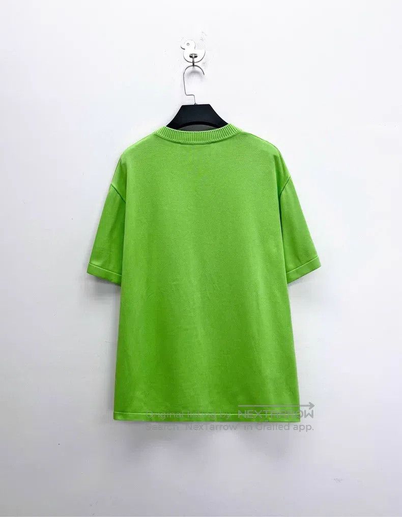 Louis Vuitton Louis Vuitton Green Pin Embroidered Letter Knit Short Slee Size US L / EU 52-54 / 3 - 2 Thumbnail