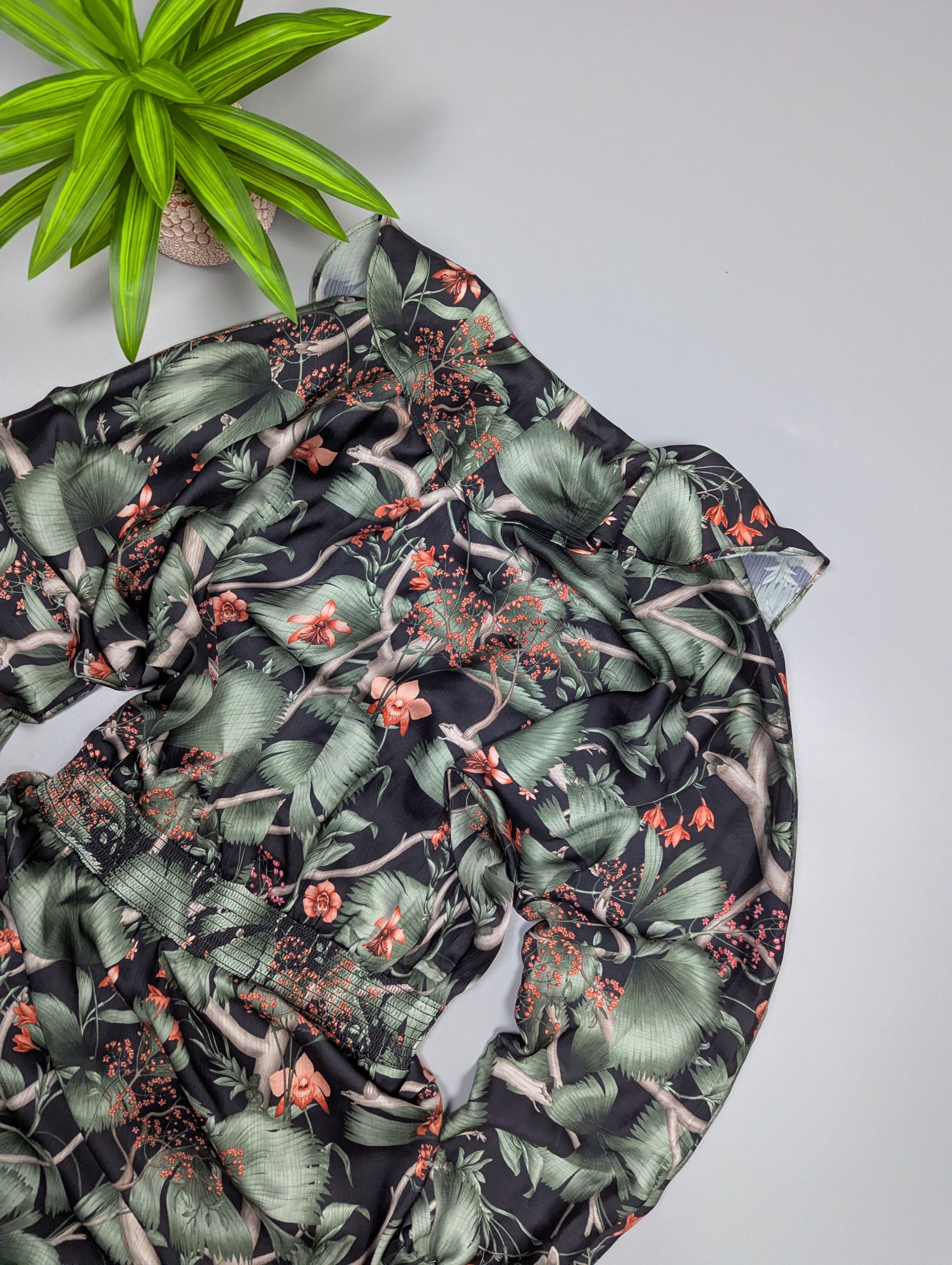 Johanna Ortiz Johanna Ortiz x H&M Floral Mini Dress Puffed Sleeves Size S / US 4 / IT 40 - 18 Thumbnail