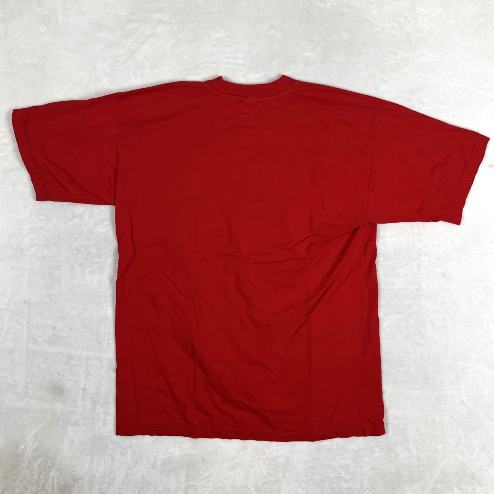 Vintage VINTAGE Alma Mater T-Shirt Paris Bad Girls Of Paris Mens XL Red Graphic Print Crew Neck Short Sleeve 90s Cartoon Size US XL / EU 56 / 4 - 7 Thumbnail