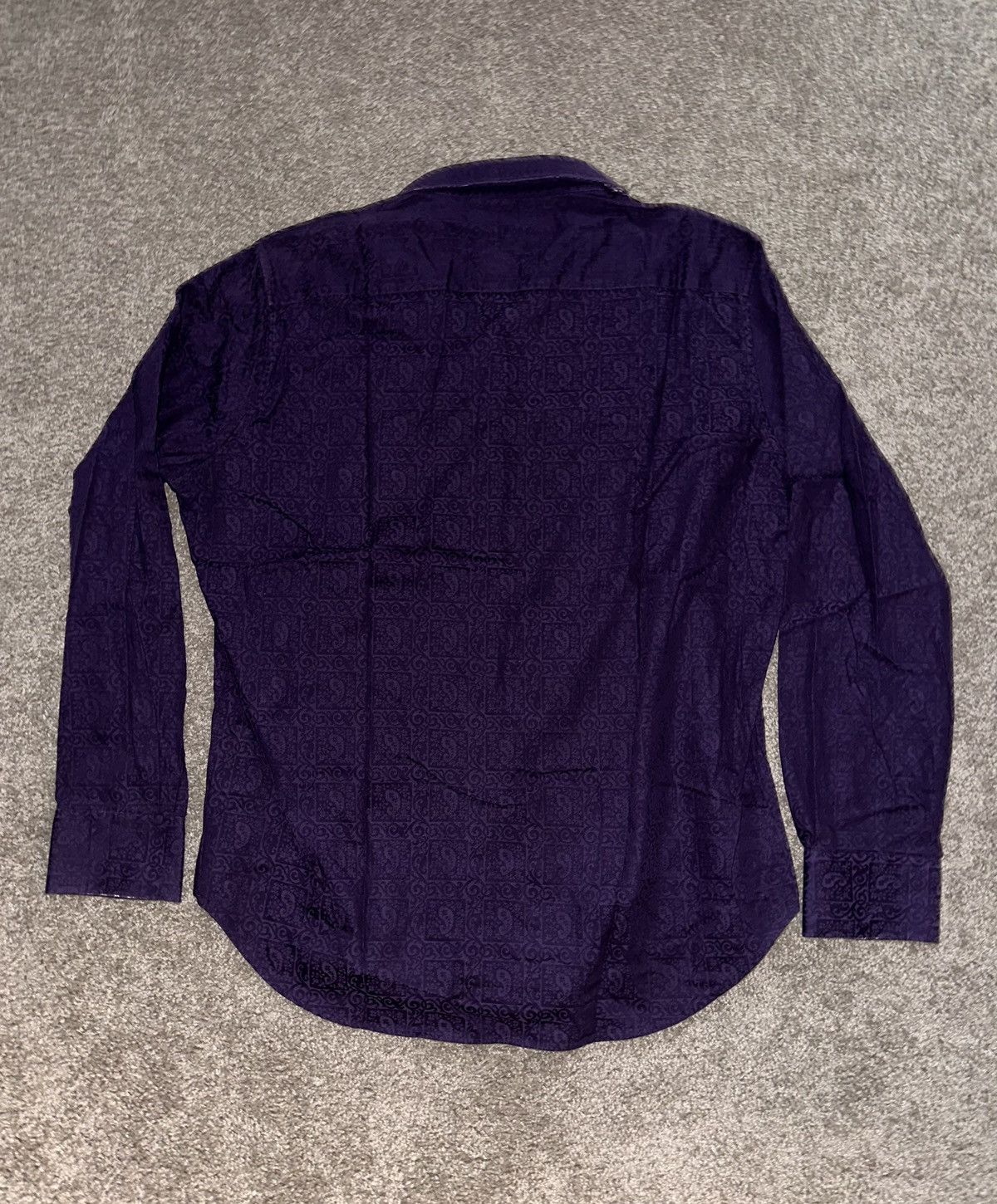Robert Graham Robert Graham Purple Floral Print Flip Cuff Button Up Shirt Size US XL / EU 56 / 4 - 2 Thumbnail