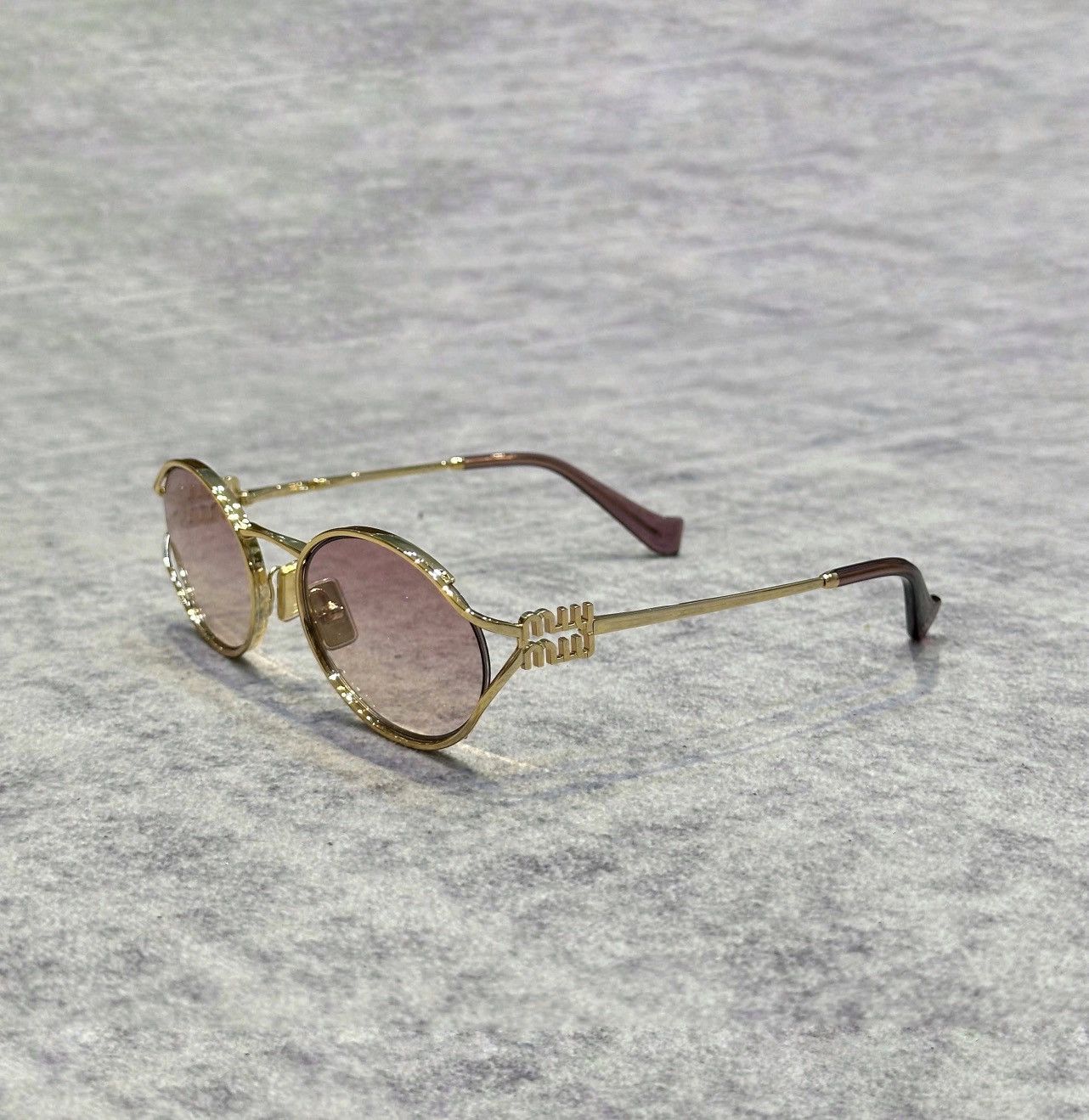 MIU MIU MU 52YS 5AK06S Sunglasses GOLD