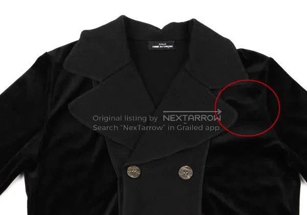 Comme des Garcons Comme des Garcons size F Black vintage velvet double-breas Size M / US 6-8 / IT 42-44 - 6 Thumbnail