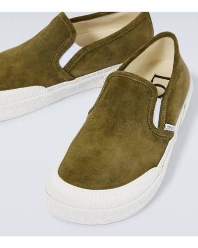 Loewe Loewe Terra Vulca suede slip-on sneakers green - size 12 Size US 12 / EU 45 - 1 Thumbnail