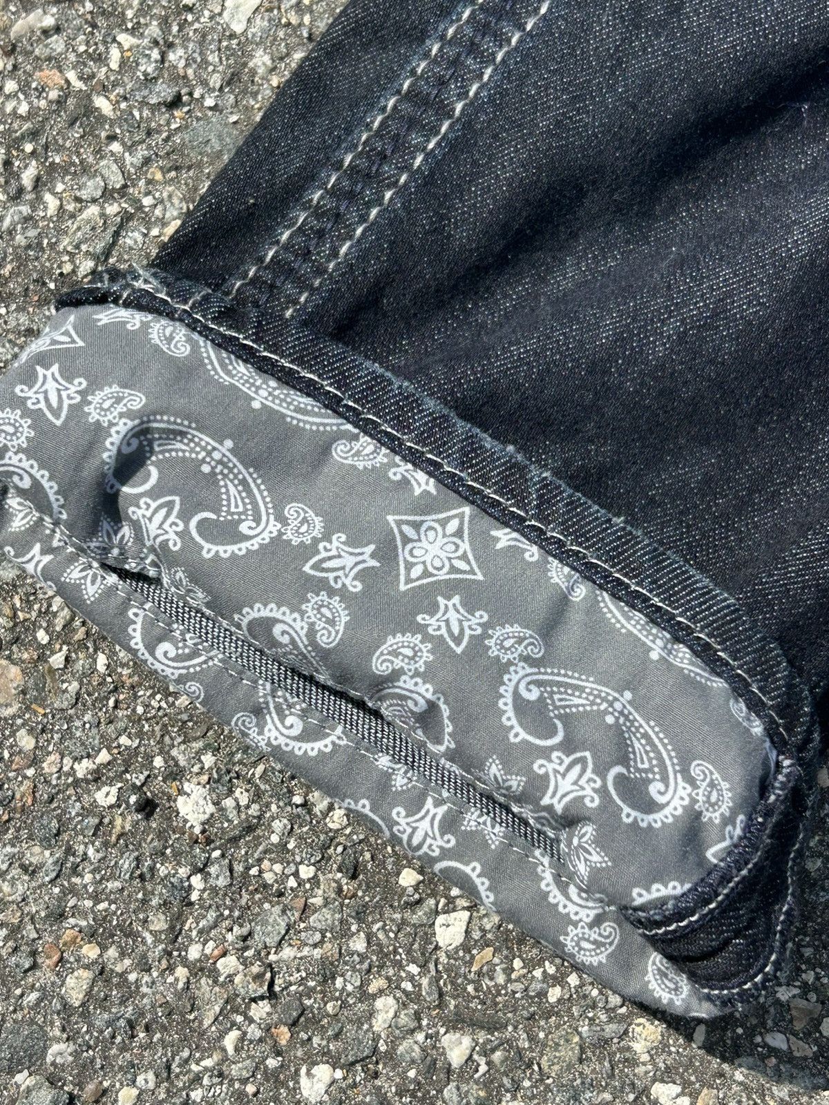 BKE BKE Grunge Embroidered Distressed Jeans Size US 30 / EU 46 - 7 Thumbnail