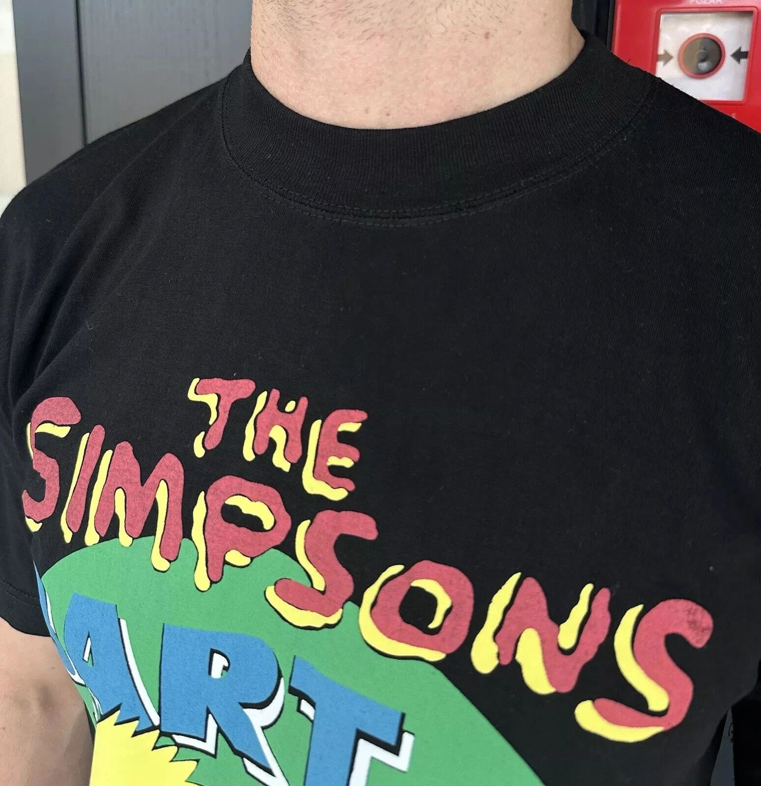 Vintage Vintage 1990s Promo TV Show Bart Simpson Pin-Up Tee Shirt Size US S / EU 44-46 / 1 - 6 Thumbnail
