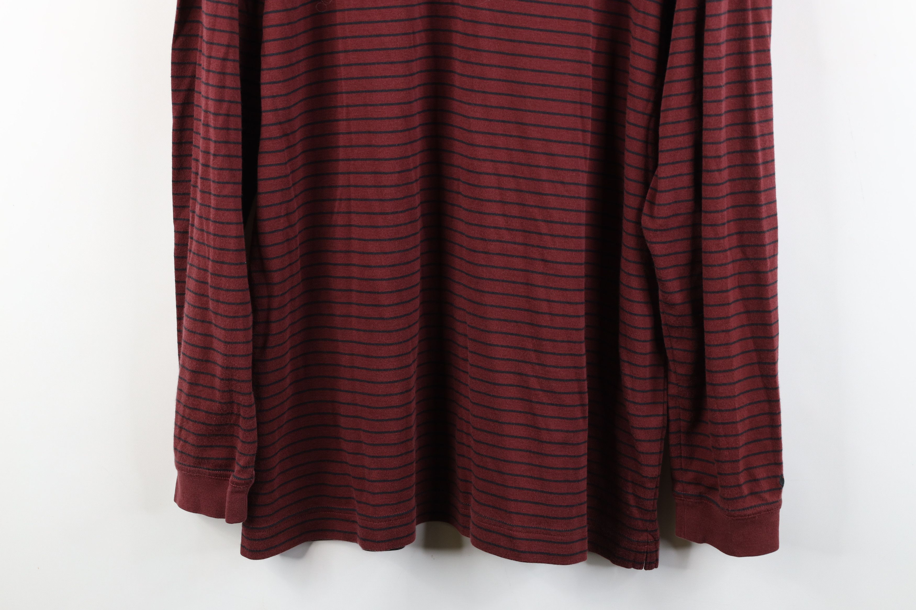 Nike Vintage Y2K Nike Golf Mini Swoosh Striped Long Sleeve Polo Size US L / EU 52-54 / 3 - 3 Thumbnail