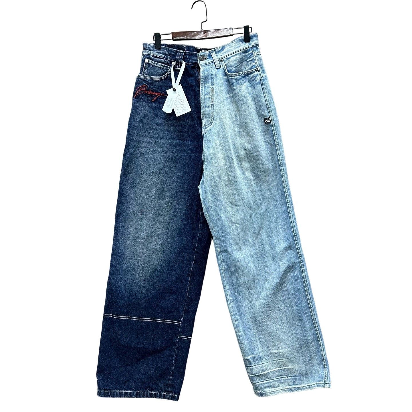 Balenciaga Balenciaga Spliced Denim Jeans Size 30 Size US 30 / EU 46 - 1 Thumbnail