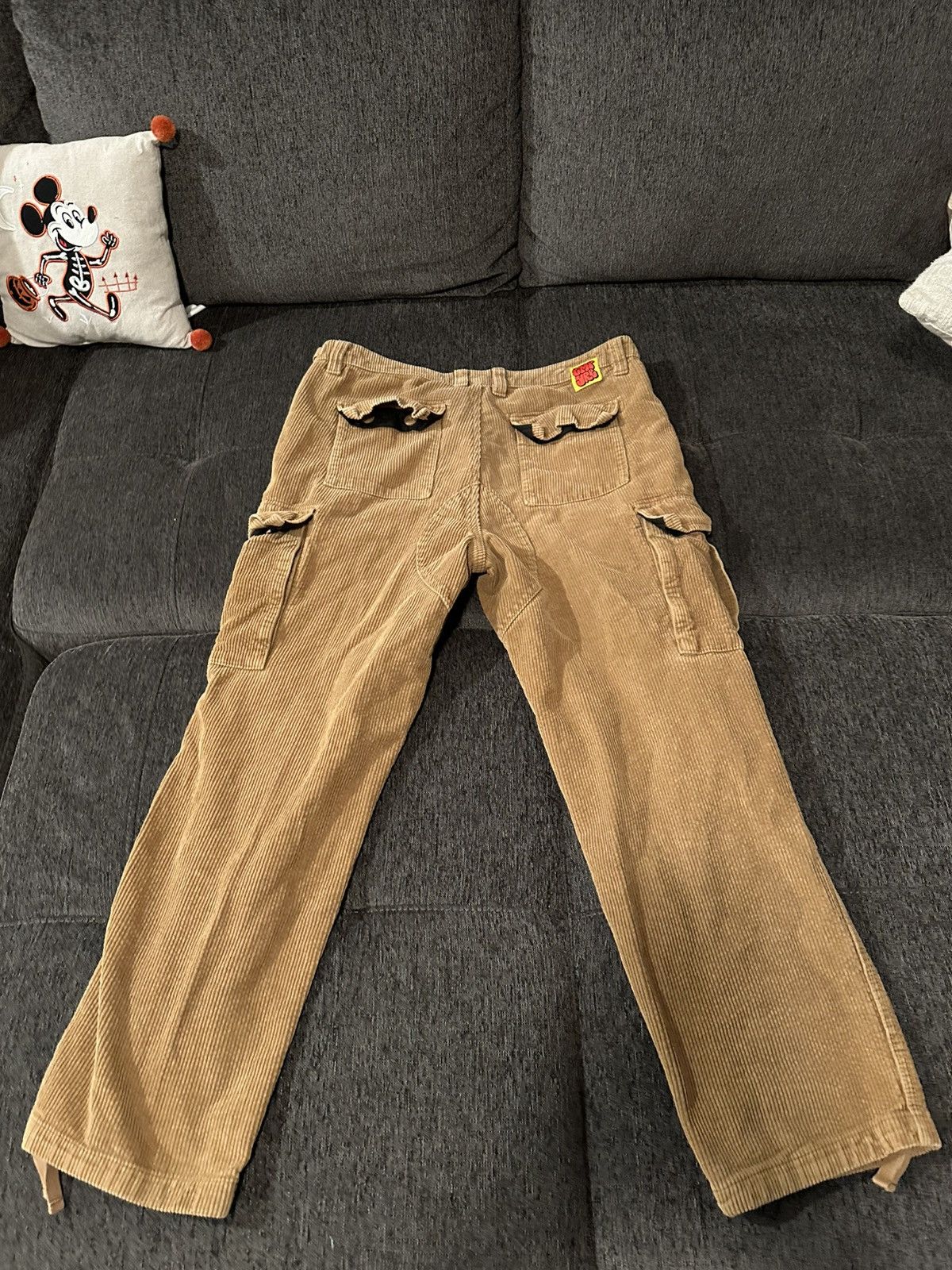 Empyre Empyre Men Pants Brown Corduroy Embroidered Logo Skate Size US 32 / EU 48 - 2 Thumbnail