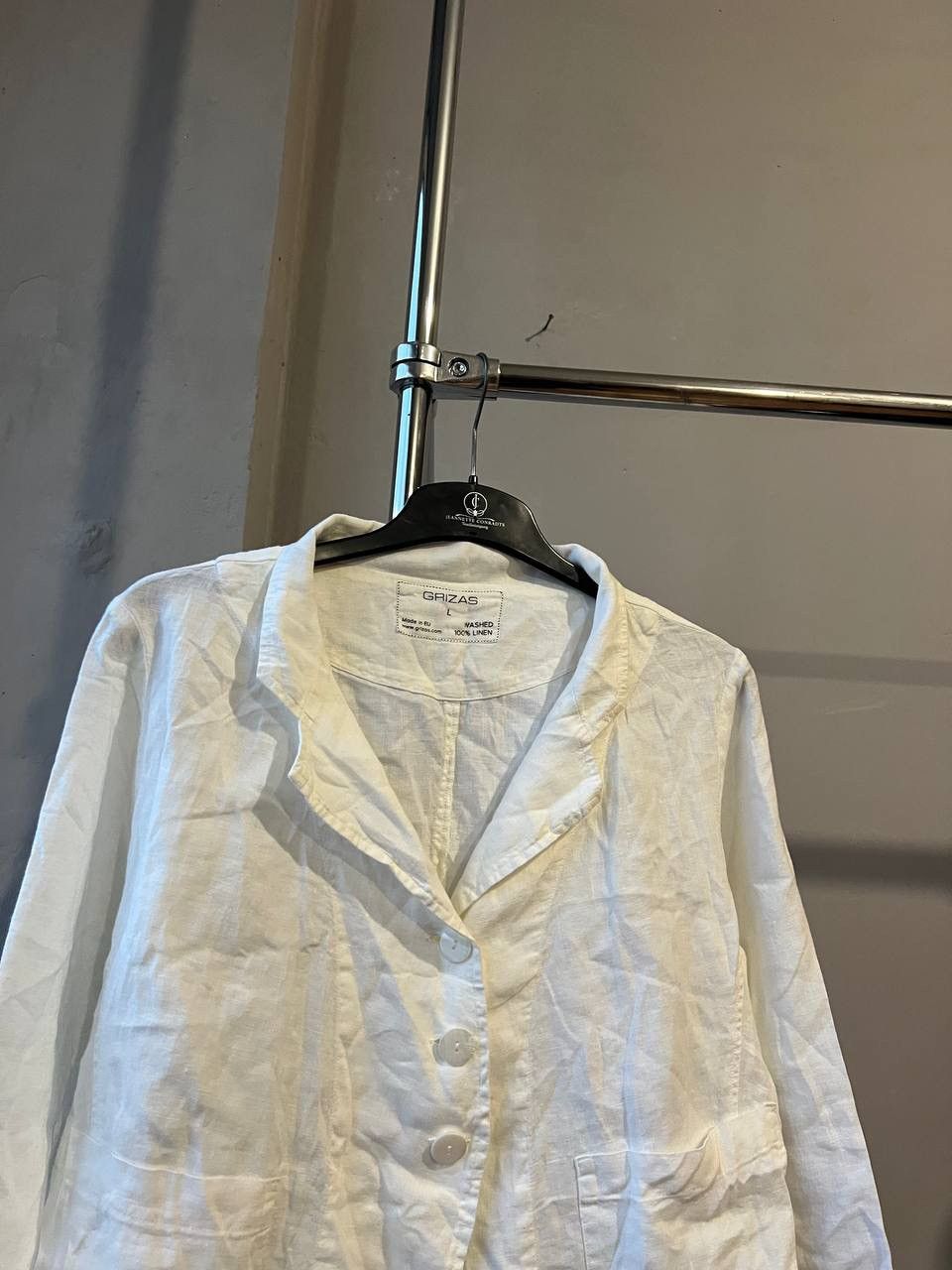 Japanese Brand GRIZAS LINEN WHITE RELAXED FIT BLAZER JACKET JAPANESE SIZE L Size L / US 10 / IT 46 - 4 Thumbnail