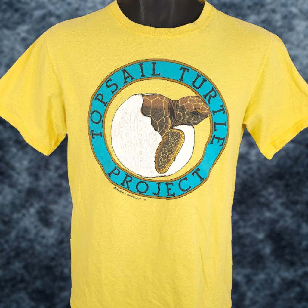 Anvil VINTAGE Sea Turtle T Shirt Mens Size Small Yellow 90s Topsail Turtle Project Anvil Size US S / EU 44-46 / 1 - 1 Thumbnail