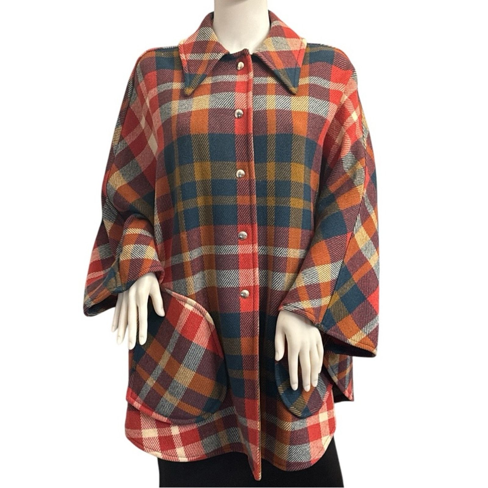 Pendleton × Vintage Vintage 1960s Pendleton Knockabouts Wool Plaid Cape Size ONE SIZE - 1 Thumbnail