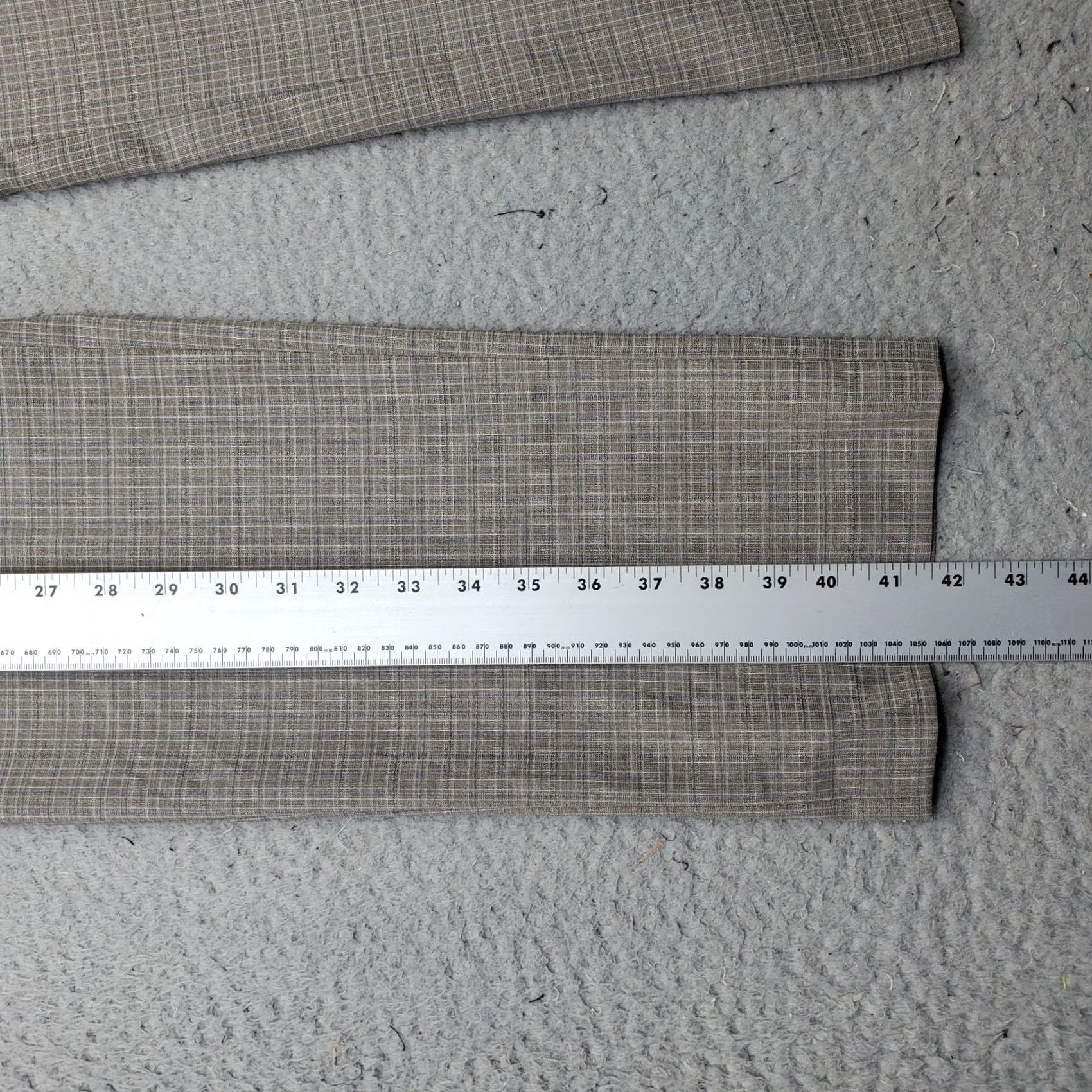 Vintage Michael Strahan Pants Mens 38 Collection 38x32 Multi Checked Stretch Modern Fit Size US 38 / EU 54 - 3 Thumbnail