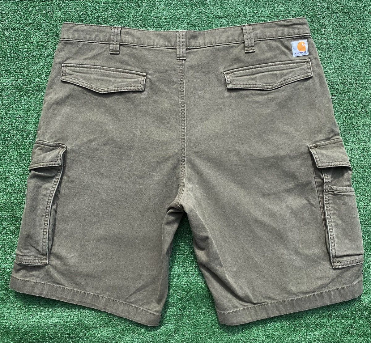 Carhartt Carhartt Relaxed Fit Rugged Flex Army Green Cargo Shorts 42 Size US 42 / EU 58 - 4 Thumbnail