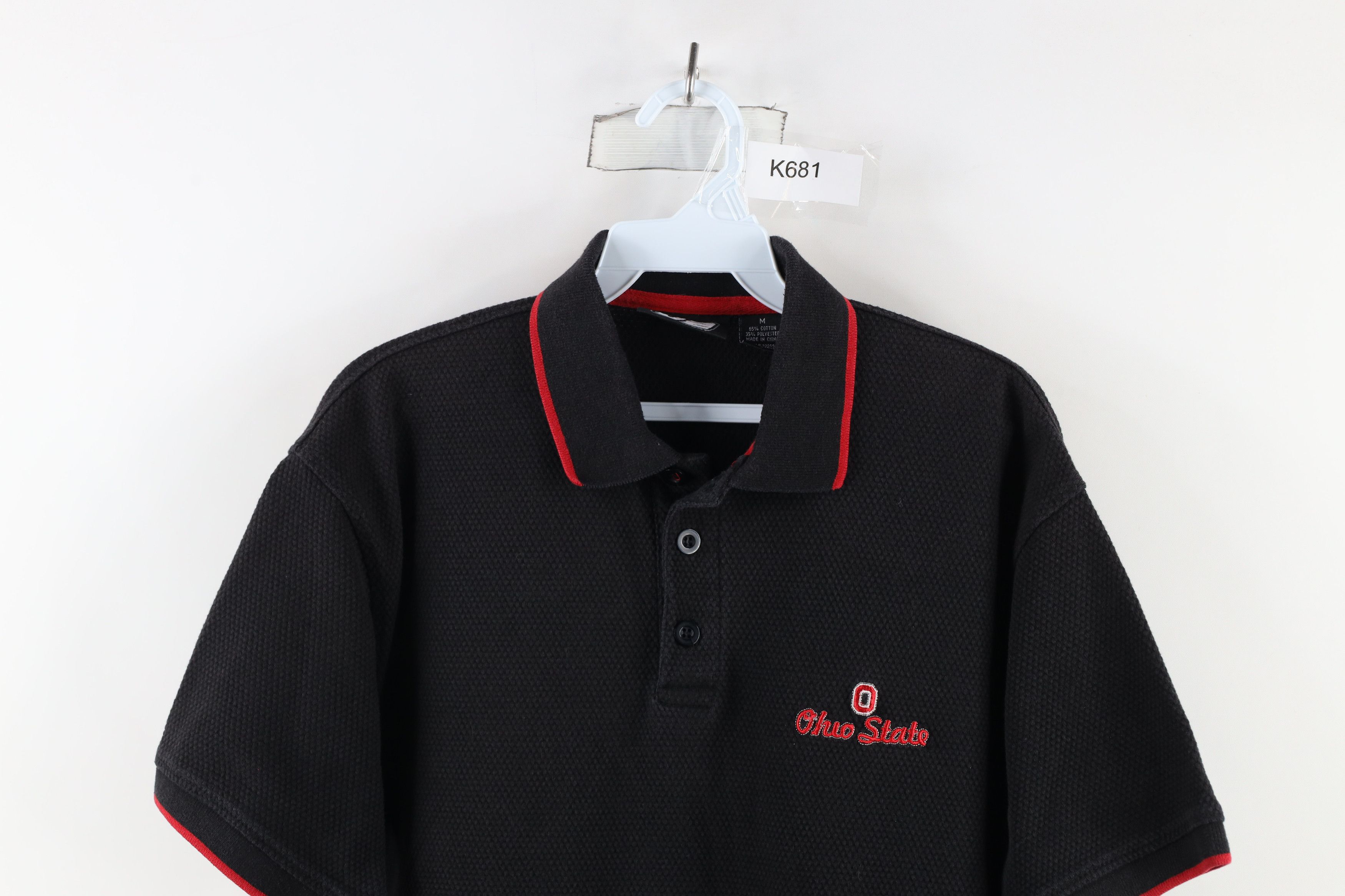 Vintage Vintage 90s Knit Spell Out Ohio State University Polo Size US M / EU 48-50 / 2 - 2 Thumbnail