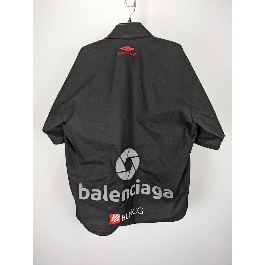 Balenciaga o1rshd1 Top League Shirt in Black Size US S / EU 44-46 / 1 - 9 Thumbnail