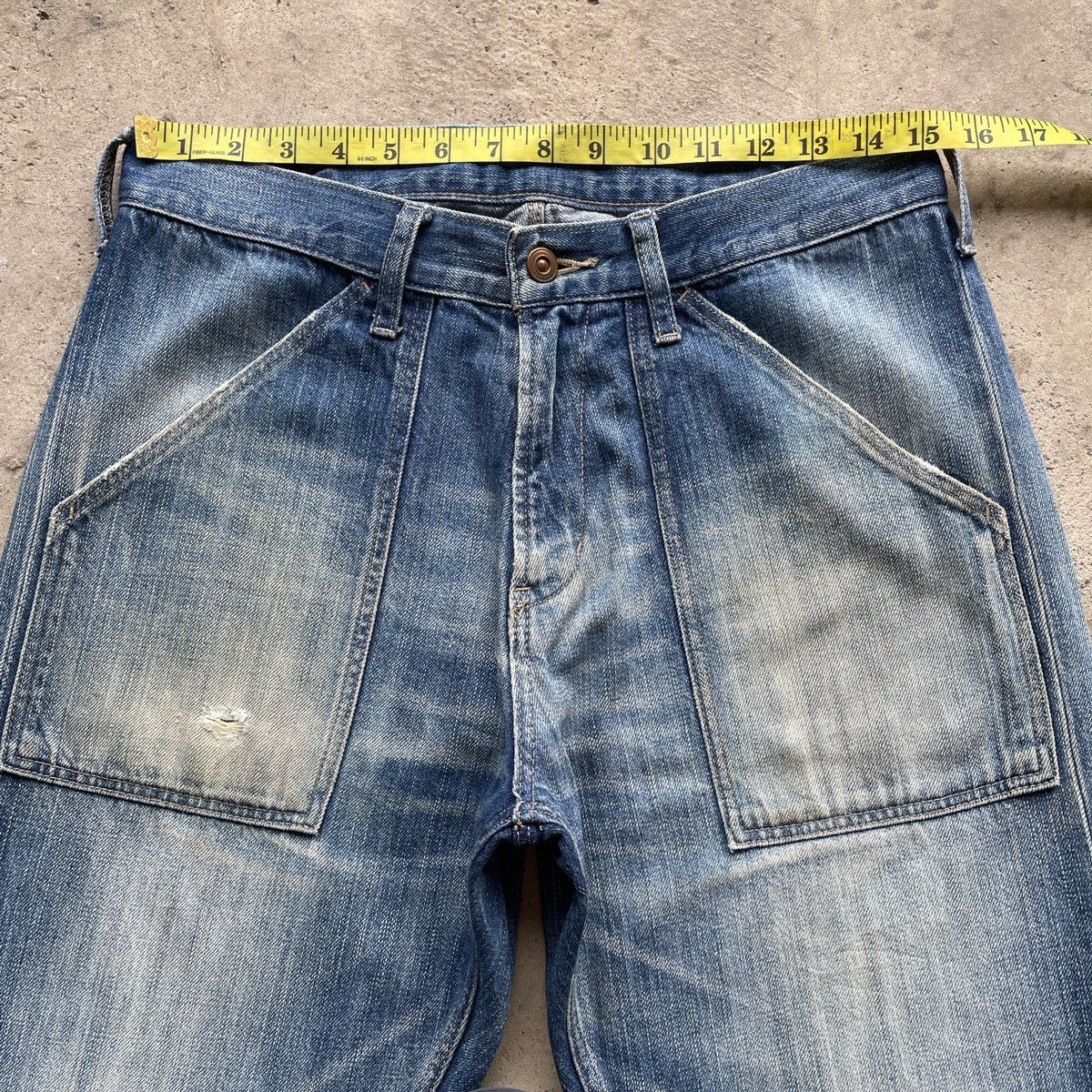 Japanese Brand × Jean × Vintage W30x30💥 Vintage Japanese Brand Faded Denim Jeans Pants Size US 30 / EU 46 - 5 Thumbnail