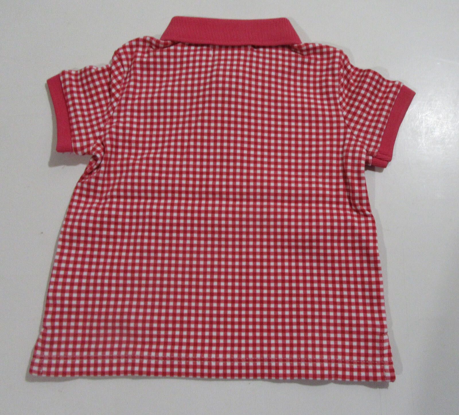 Polo Ralph Lauren Ralph Lauren Polo Baby Boys Short Sleeve Gingham Red 9M Size US XXS / EU 40 - 2 Thumbnail
