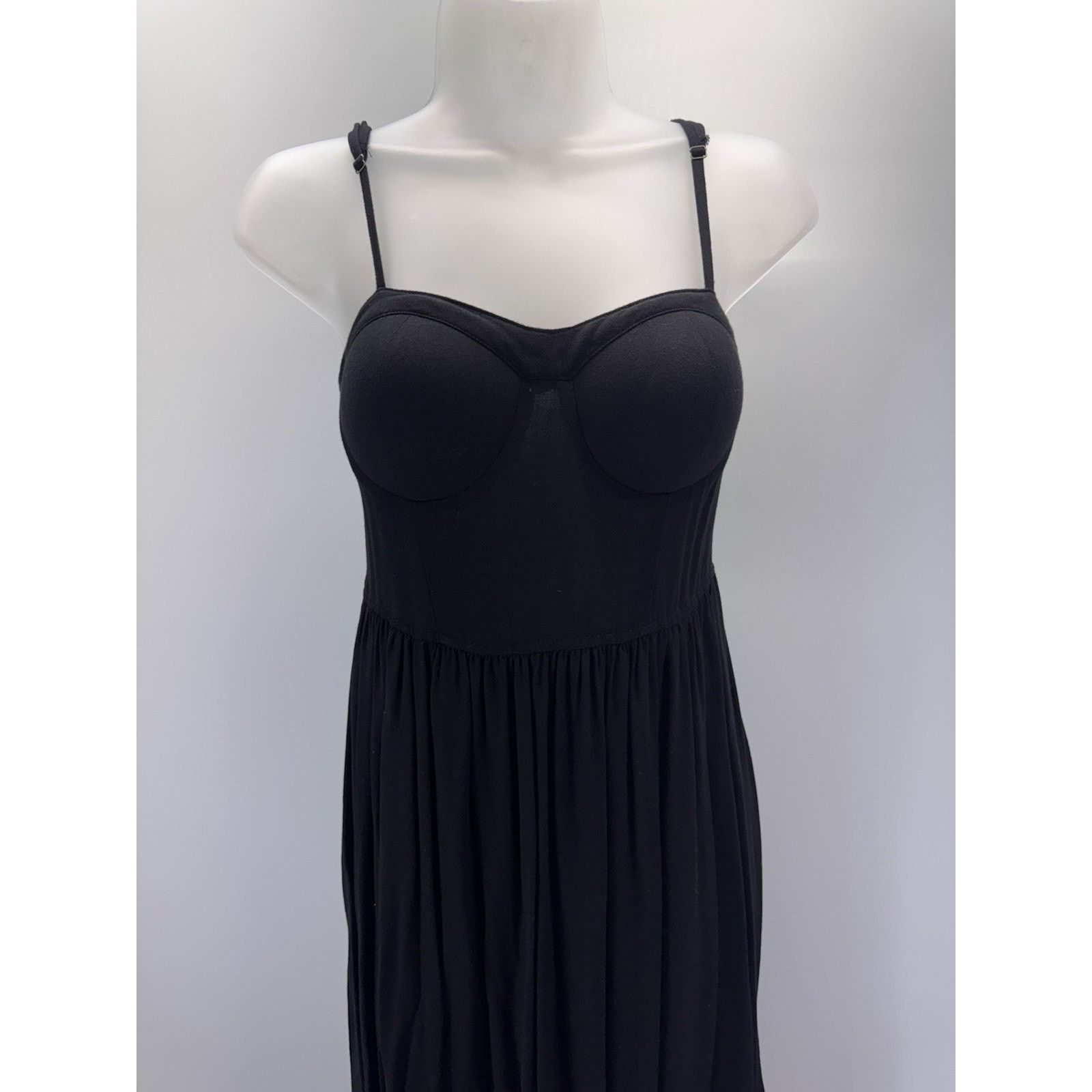 Other Rewash Womens Molded Cup Dress Black Sz S Adjustable Straps Size S / US 4 / IT 40 - 2 Thumbnail