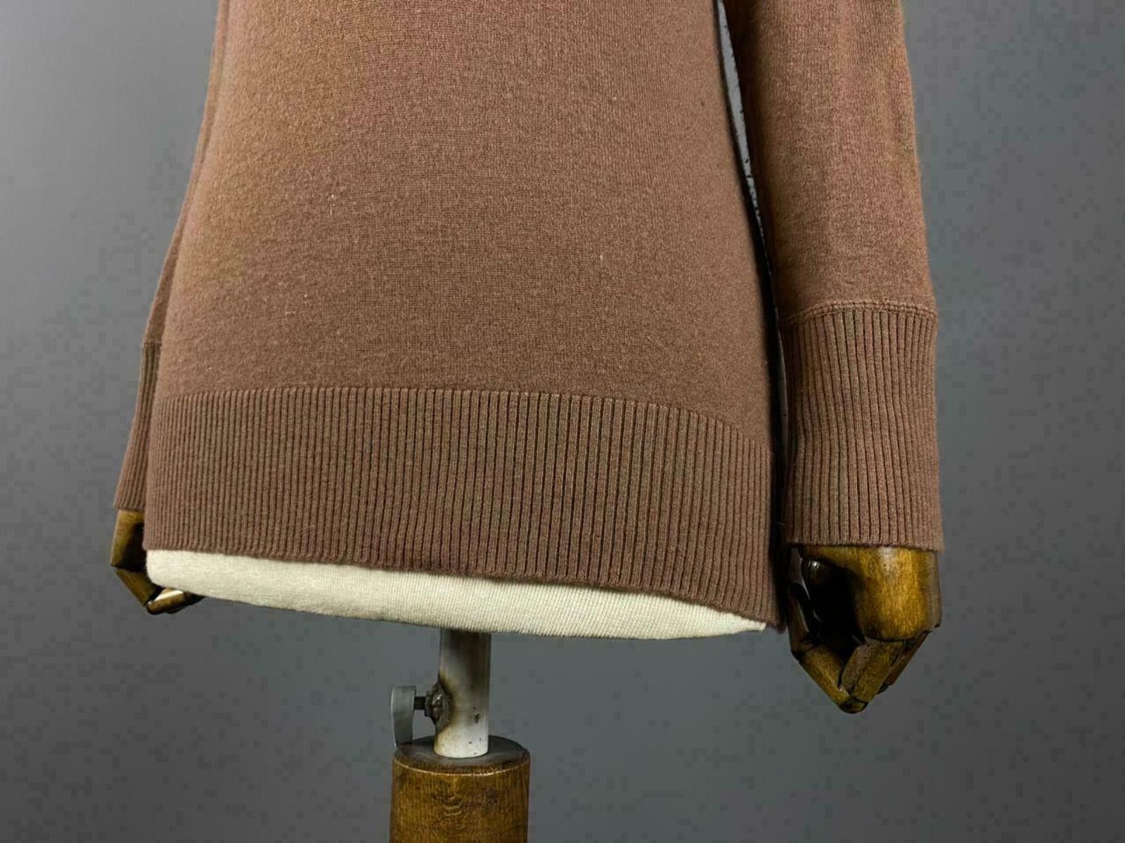 Alessandro Dell'acqua Ladies Allesandro Dell’Acqua Brown Cashmere Sweater Size 40 Size M / US 6-8 / IT 42-44 - 4 Thumbnail