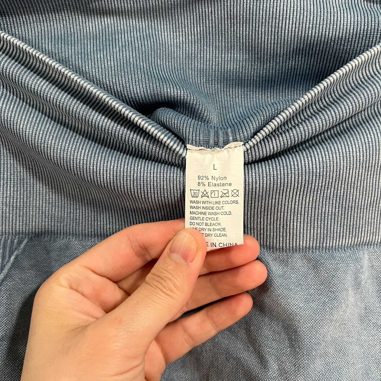 Other Workout 2 PC Crop Top Long Sleeve and Bottom Light Blue Size Size L / US 10 / IT 46 - 3 Thumbnail