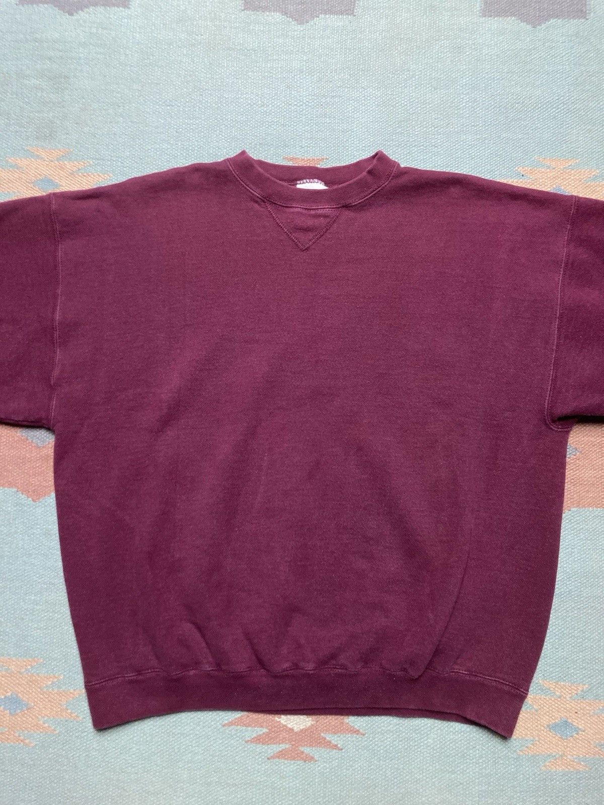 Tultex × Vintage 90s crewneck sweatshirt tultex blank cotton heavyweight XL Size US XL / EU 56 / 4 - 2 Thumbnail
