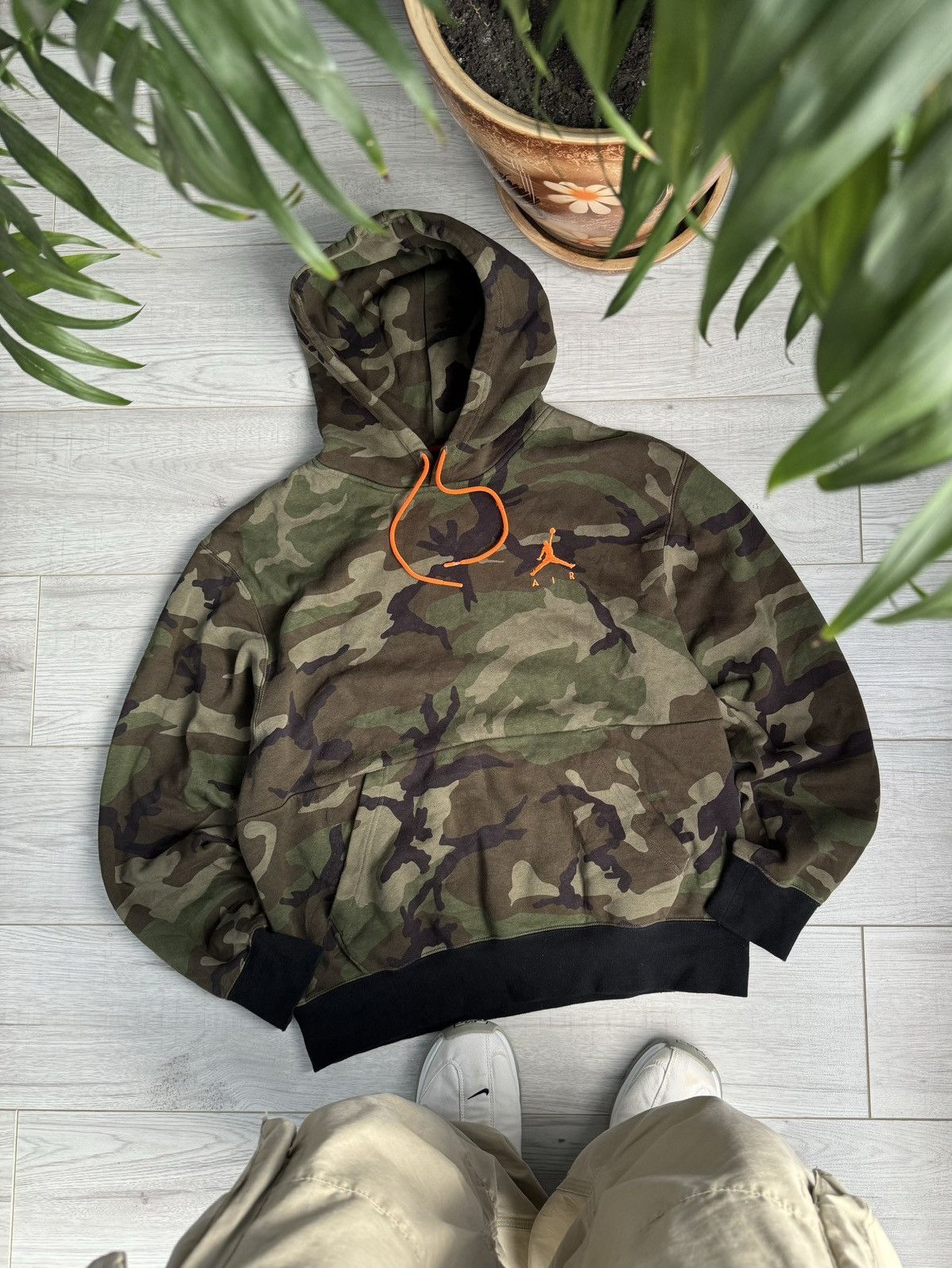 Camo Jordan Brand Vintage Vintage Air Jordan camo hoodie Grailed