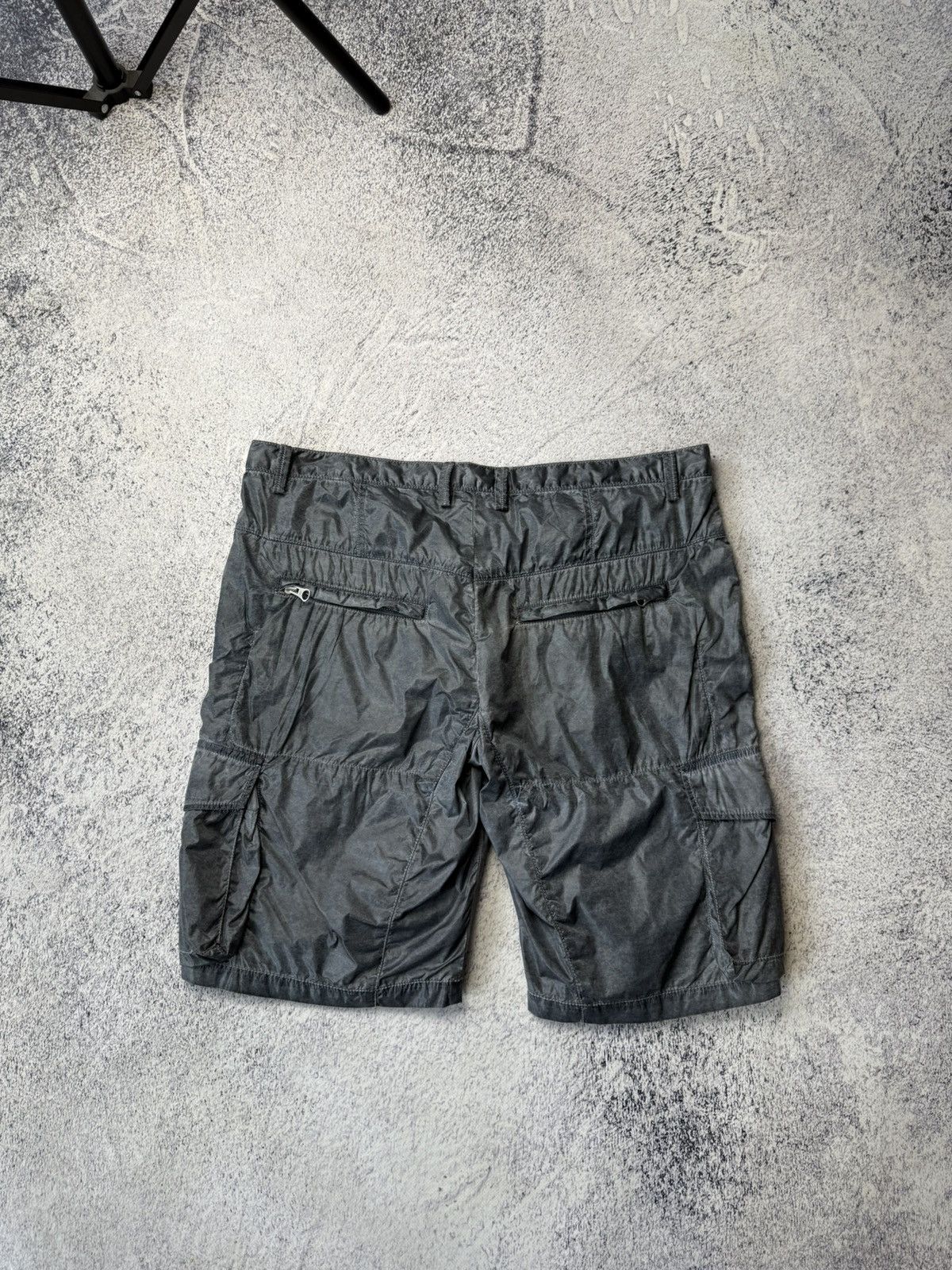 Vintage David Mayer Noman Nylon Metal cargo Shorts Stone Island Styl Size US 32 / EU 48 - 16 Thumbnail