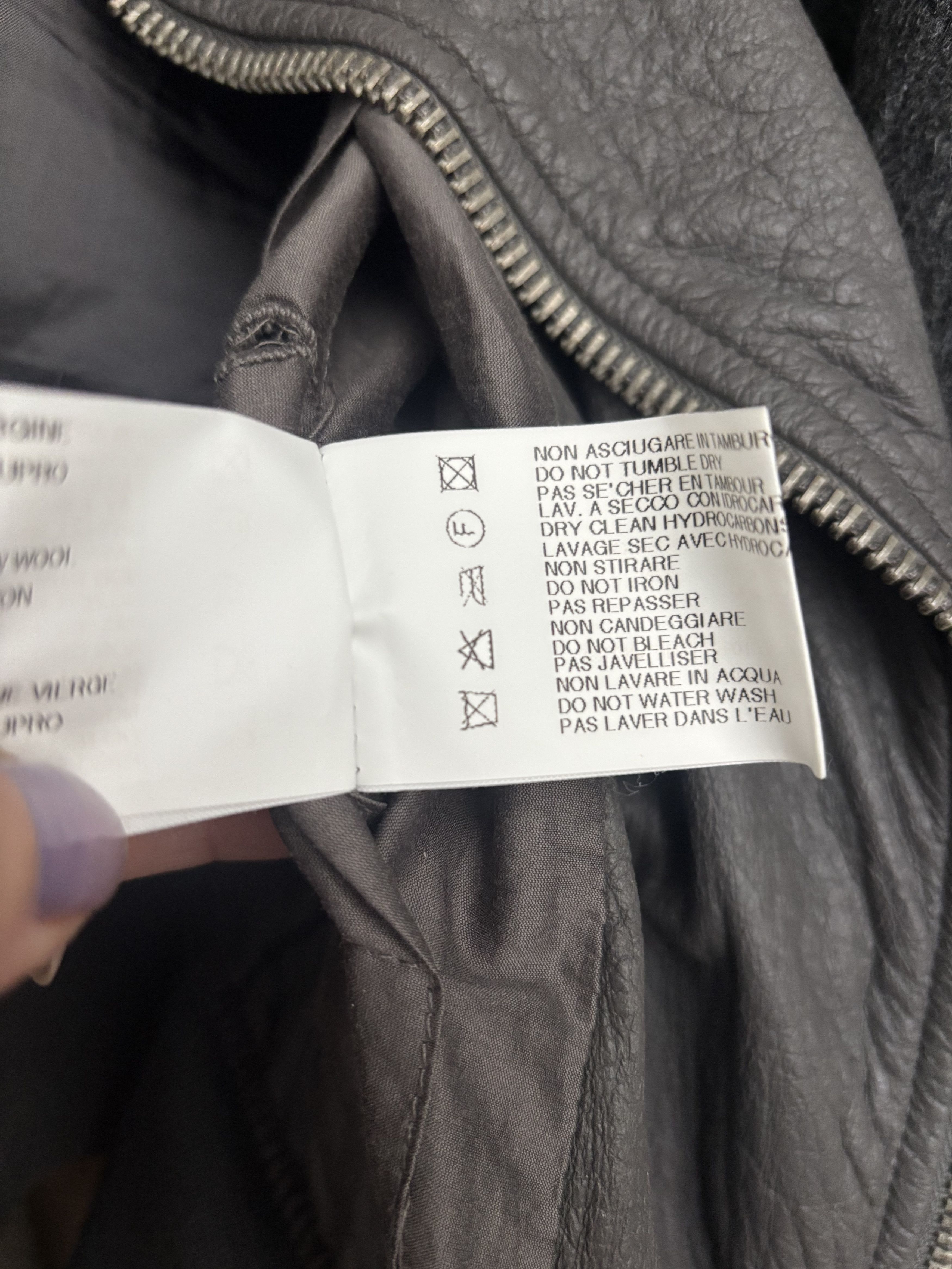 Rick Owens Rick Owens Grey Leather Jacket Size S / US 4 / IT 40 - 9 Thumbnail