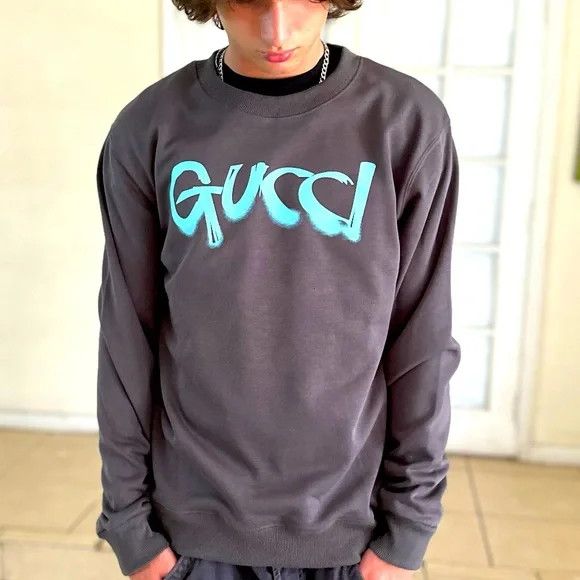 image of Gorgeous Crewneck Sweatshirt Unisex in Grey, Men's (Size Large)