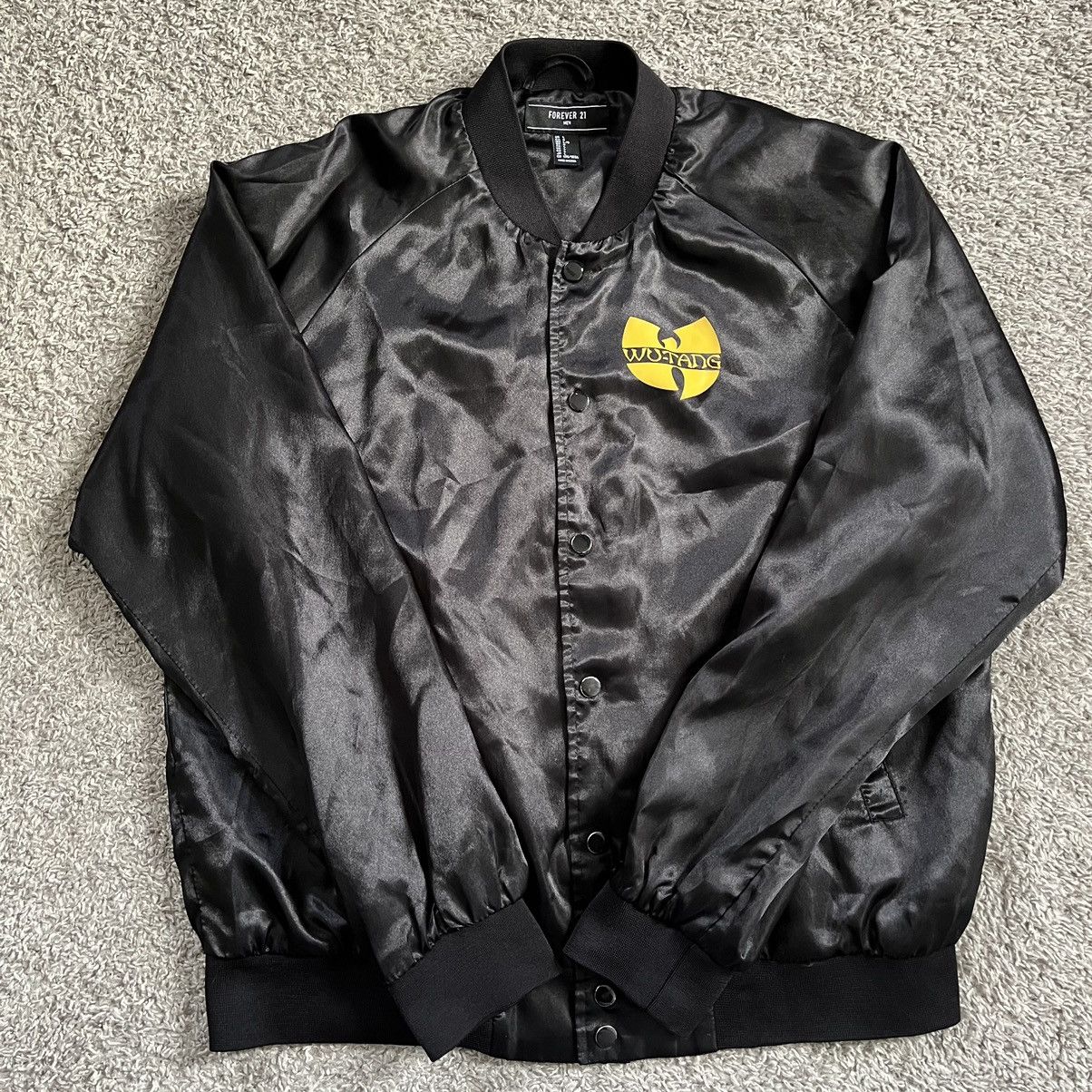 Forever 21 × Wu-Tang Clan 🔴Wu-Tang Jacket Size Large Black Yellow WuTang CREAM Raekwon Size US L / EU 52-54 / 3 - 4 Thumbnail
