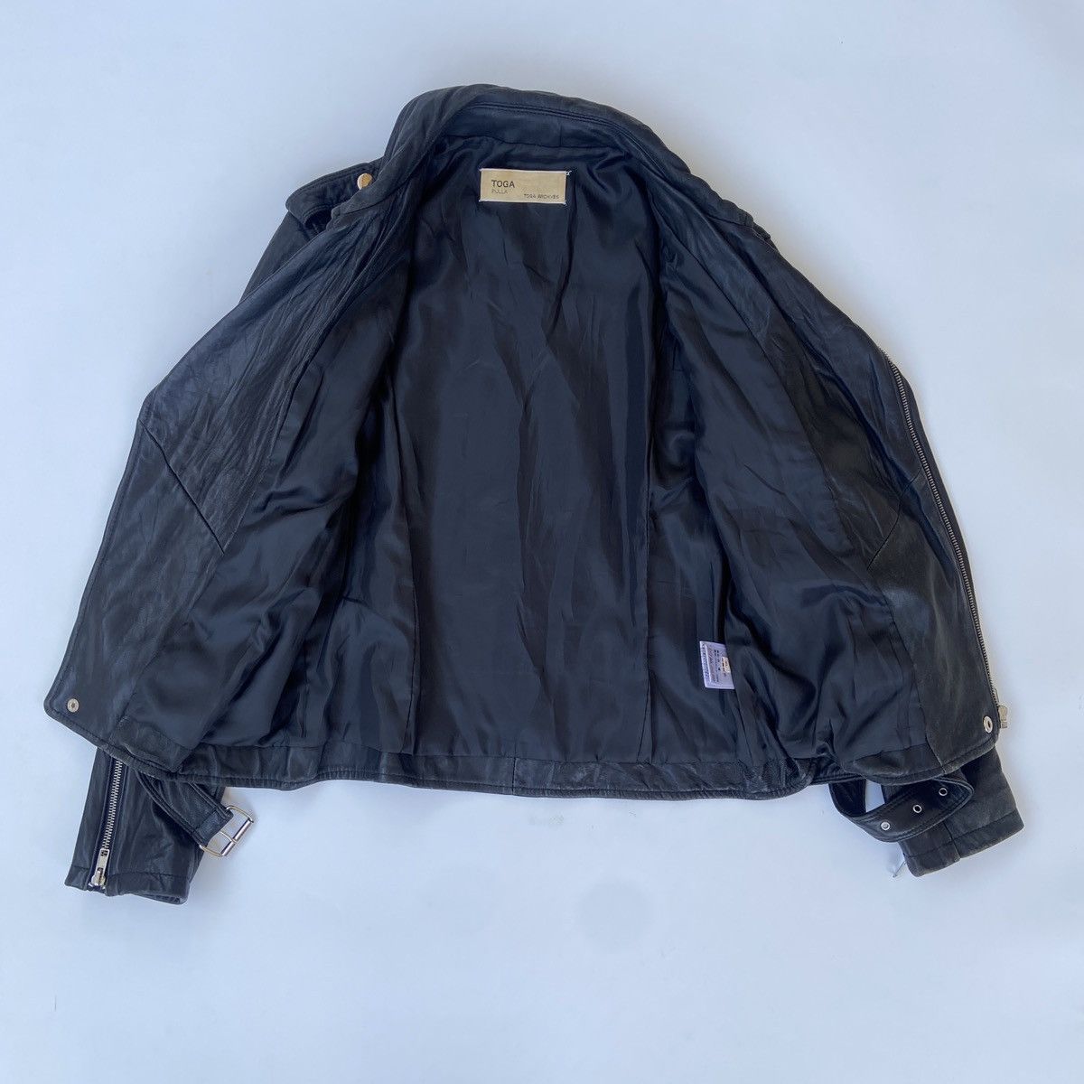 Other Toga Pulla Toga Archives Biker Leather Jacket Size XL / US 12-14 / IT 48-50 - 3 Thumbnail