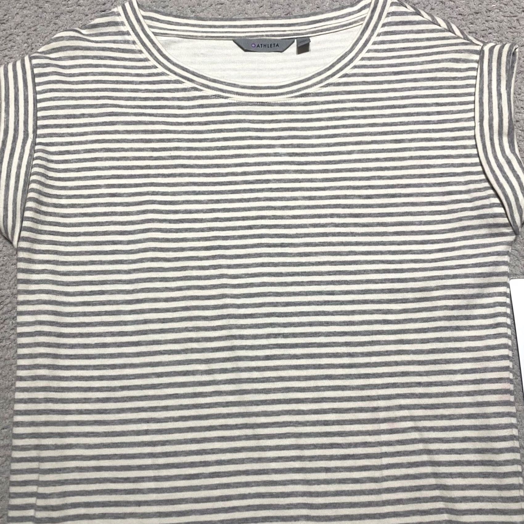 Athleta NWT Athleta Womens 2XS Sweatshirt Dress Gray Striped Ease Up French Terry New Shirt Womens 2XS Gray Striped Sweatshirt Dress Athleta NWT Size XXS / US 00 / IT 34 - 5 Thumbnail