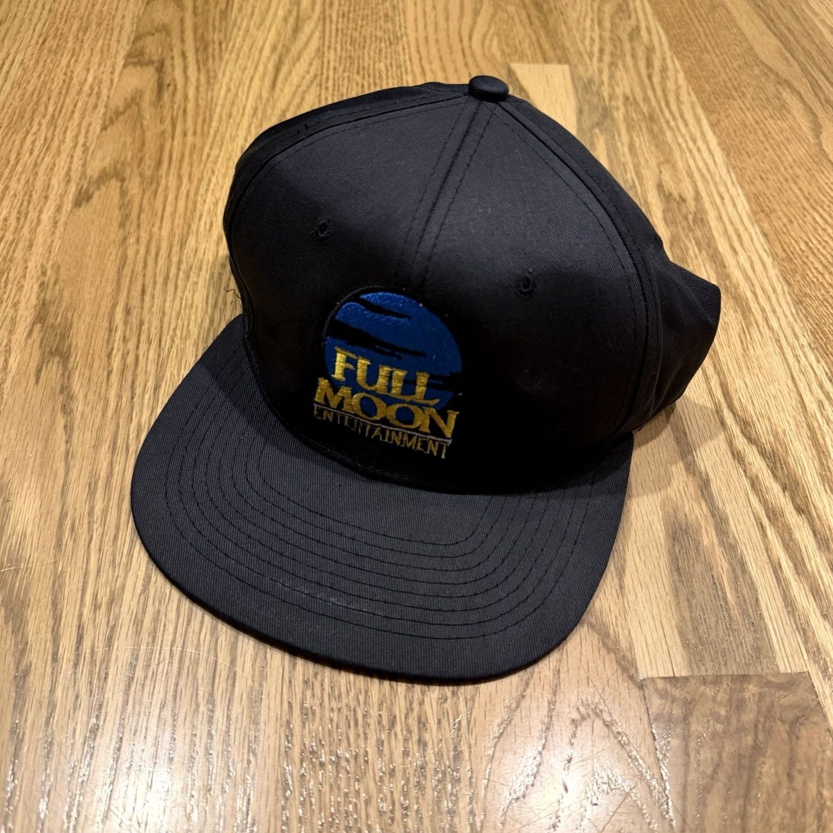 Vintage VINTAGE Full Moon Snapback Hat Cap 90s Motion Pictures Black One Size Unisex Adults Adjustable Lightweight Cotton Cap Hat Size ONE SIZE - 2 Thumbnail