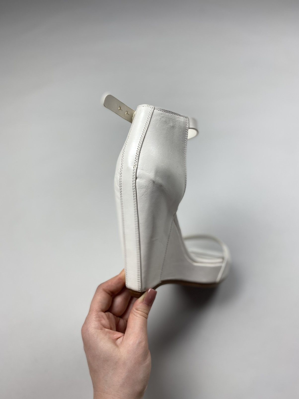 Rick Owens Rick Owens avant-garde ladies leather platform heels sandals Size US 9 / IT 39 - 10 Thumbnail