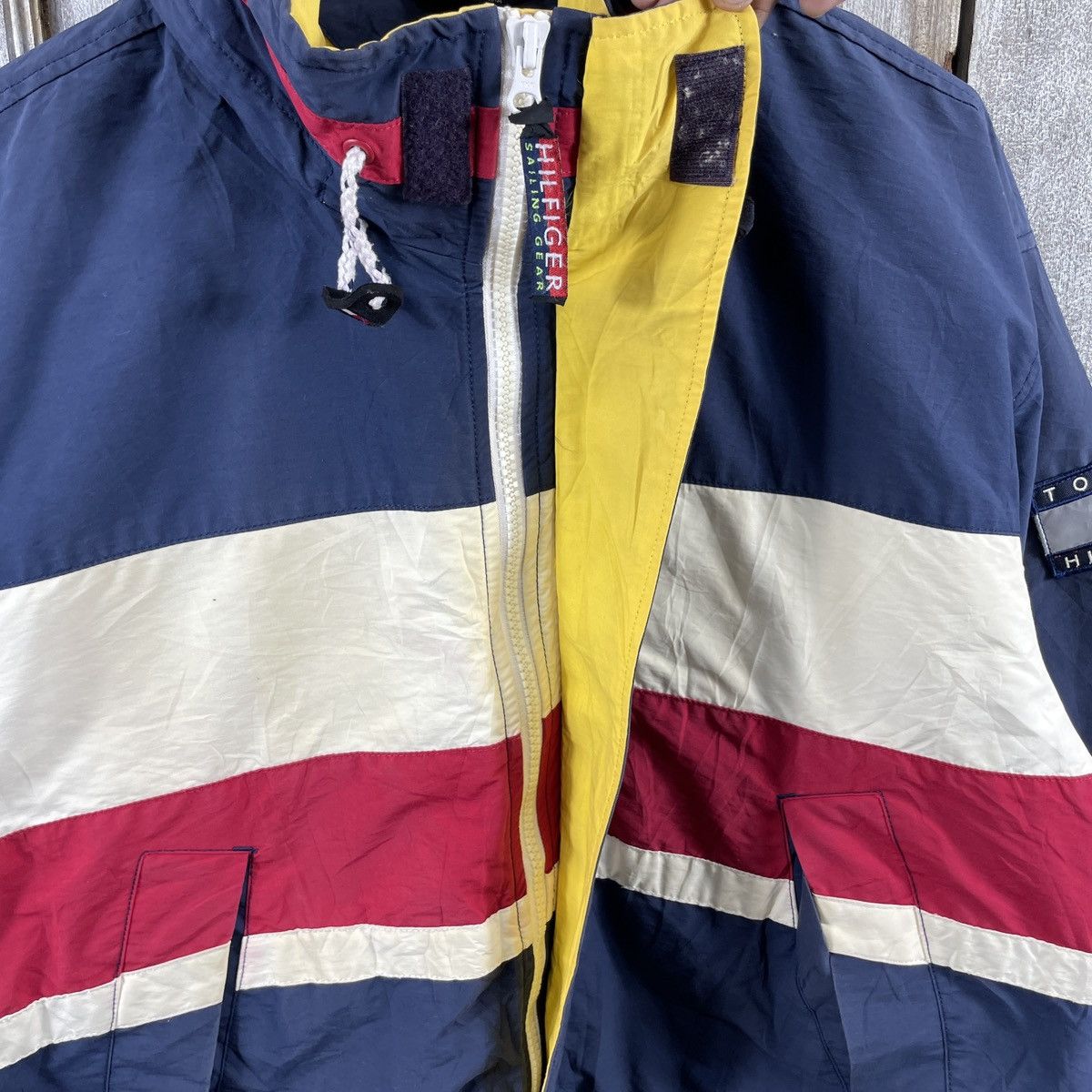 Tommy Hilfiger × Vintage Vintage Tommy Hilfiger Hoodie Jacket Size US L / EU 52-54 / 3 - 4 Thumbnail