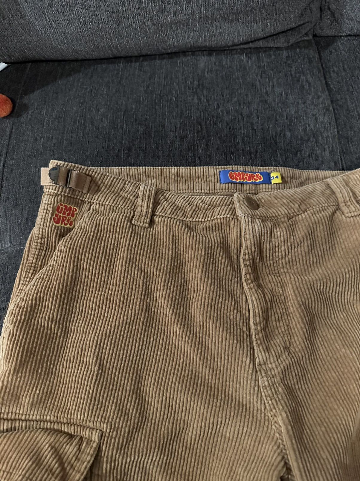 Empyre Empyre Men Pants Brown Corduroy Embroidered Logo Skate Size US 32 / EU 48 - 3 Thumbnail