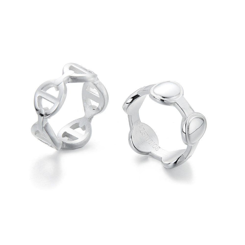 Jewelry New Design Jewelry Rings Open Size Chrome Ring (Size 7-13) Size ONE SIZE - 5 Thumbnail