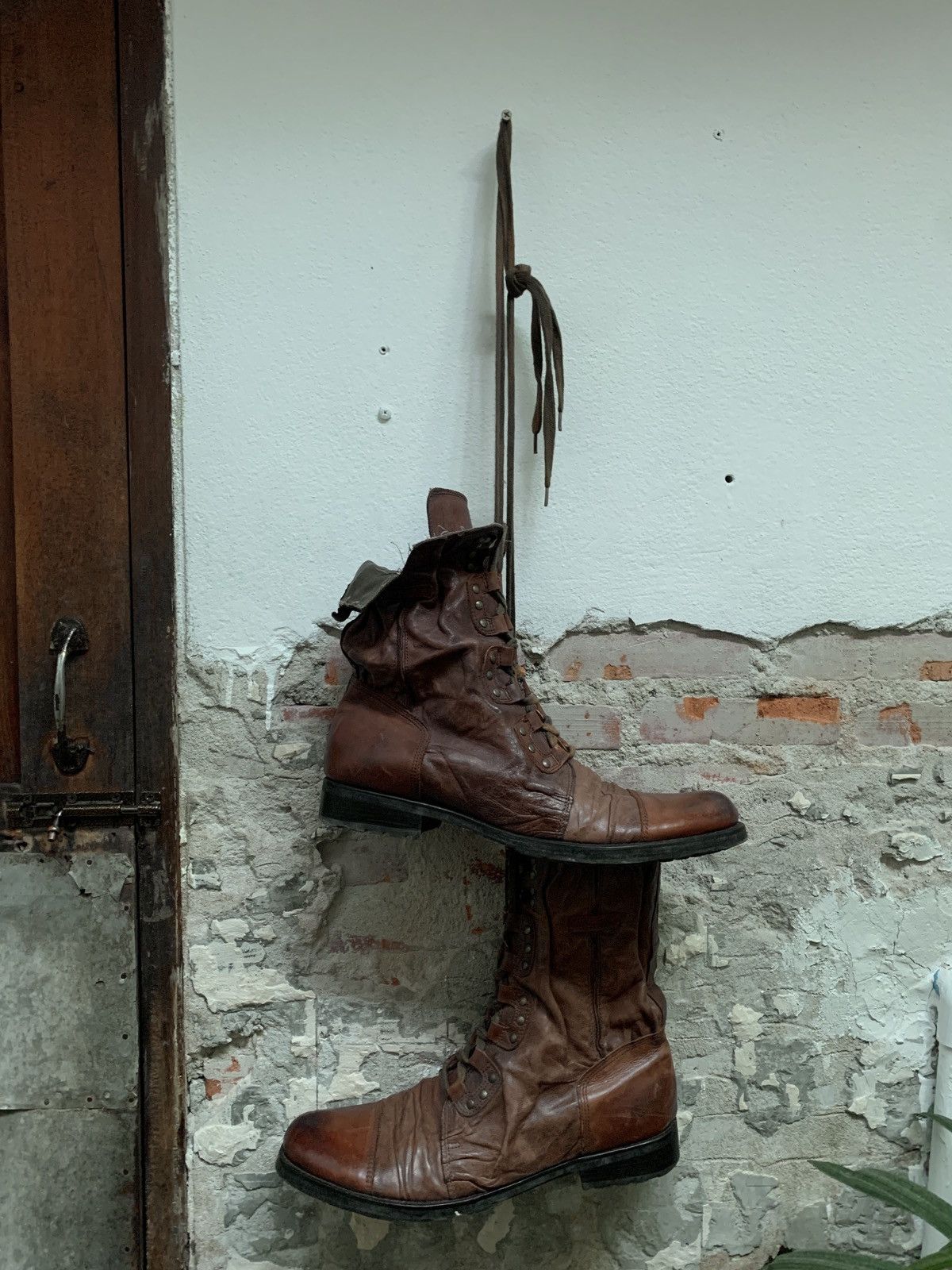 Other Archive* T2[in] Leather Combat / Military boots Size US 10 / EU 43 - 4 Thumbnail