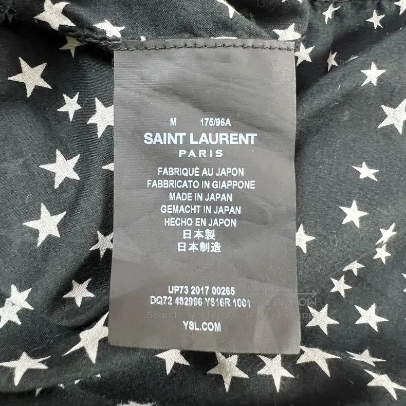 Saint Laurent Paris Saint Laurent Star Print Long Sleeve Shirt. Size US M / EU 48-50 / 2 - 4 Thumbnail