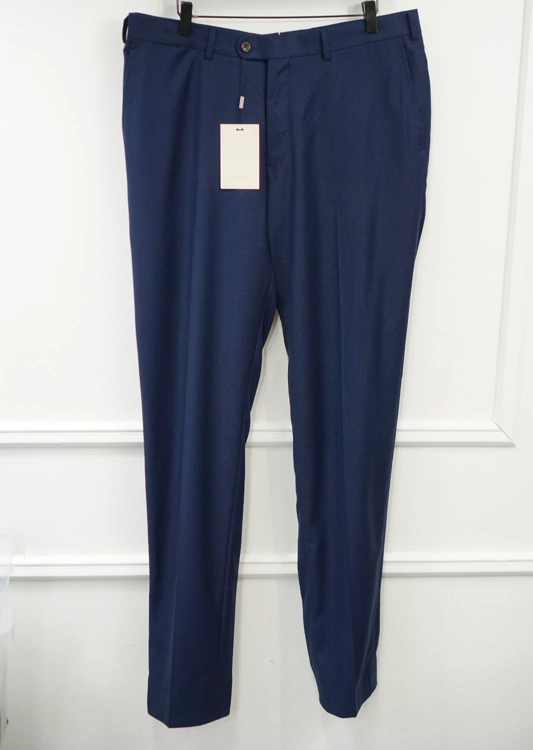 Suitsupply Men Suitsupply Trousers Brescia Navy Blue Wool 102 UK/US42L Size 42L - 1 Thumbnail