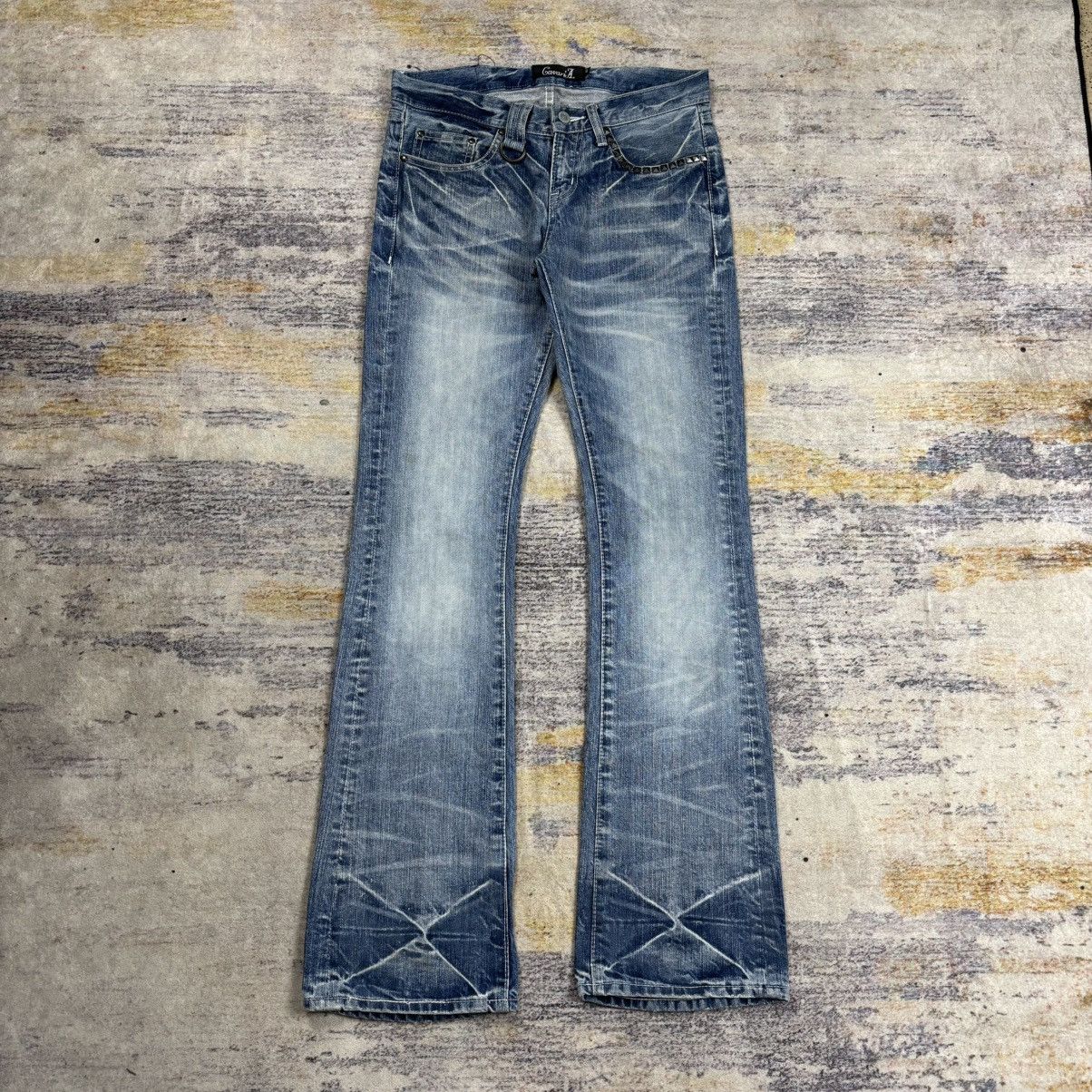 Japanese Brand Cavaria studded flared jeans Size US 30 / EU 46 - 1 Thumbnail