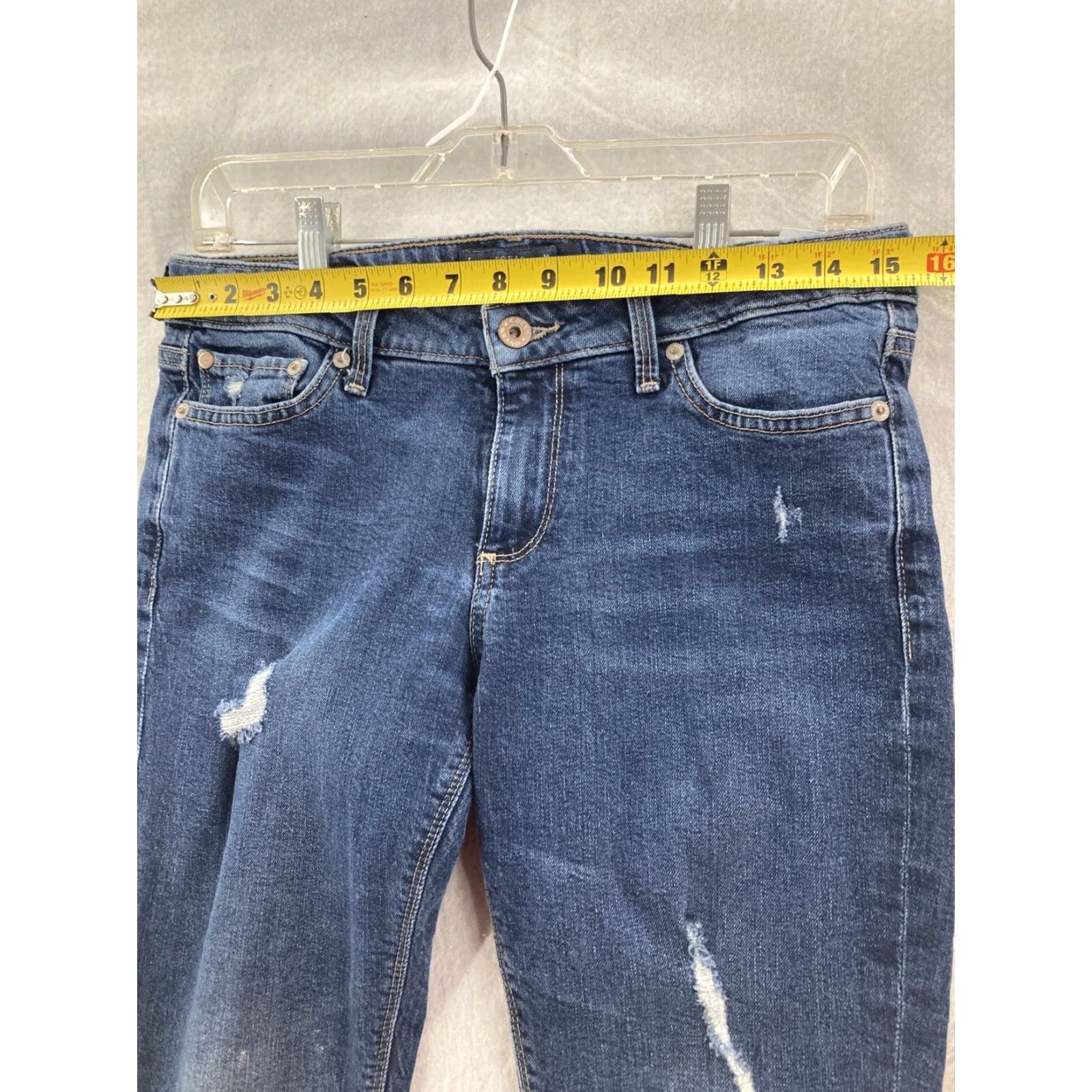 Lucky Brand Lucky Brand Womens Blue Skinny Jeans Size 4 Size 27" / US 4 / IT 40 - 3 Thumbnail