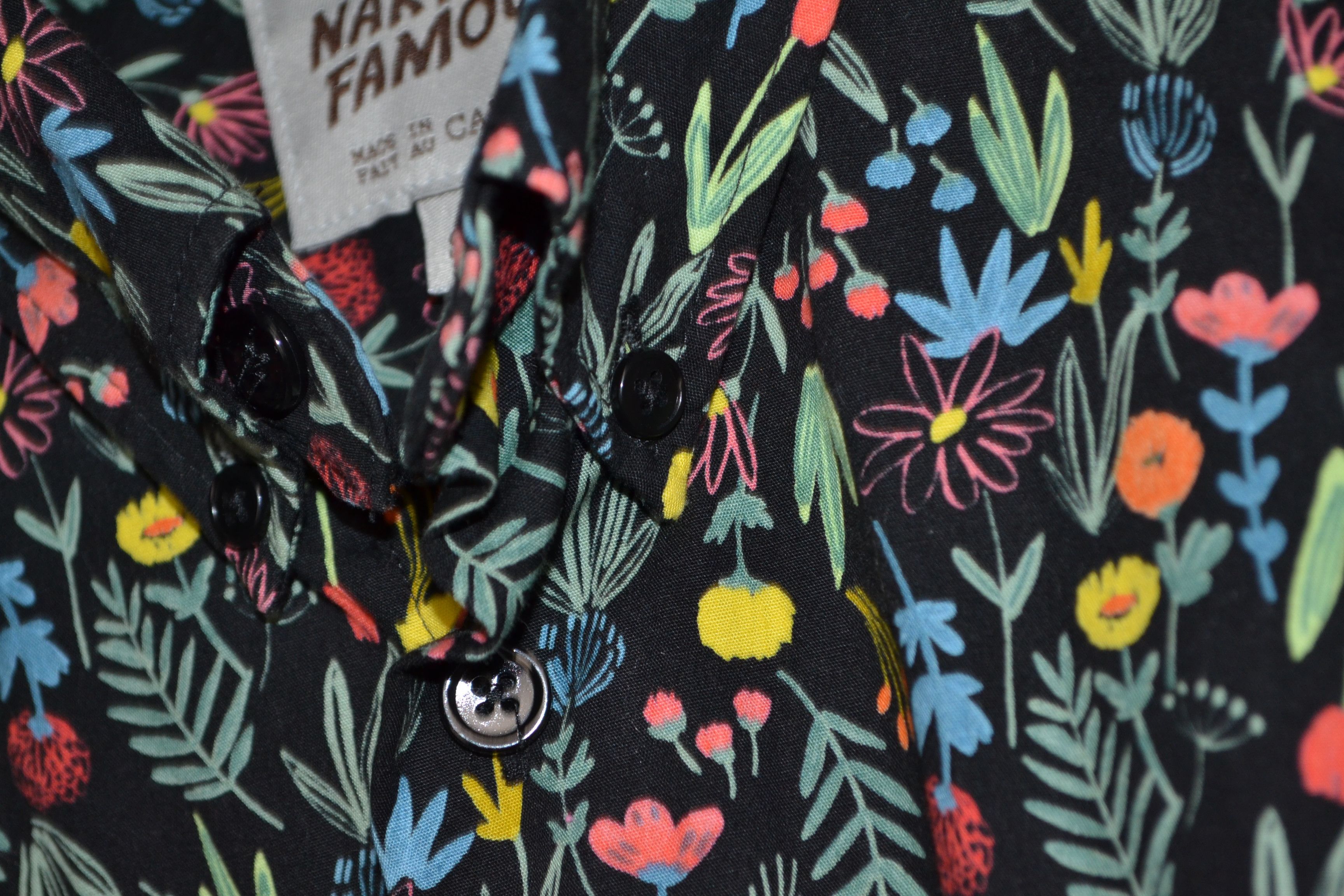 Naked & Famous Naked & Famous Easy Pastel Flowers Shirt Black S Size US S / EU 44-46 / 1 - 5 Thumbnail