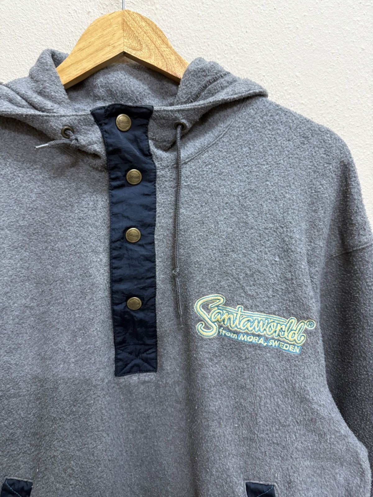 Cartoon Network × Japanese Brand × Vintage Vintage Santaworld Pullover Fleece Halfbitton Jacket Hoodie Size US L / EU 52-54 / 3 - 16 Thumbnail