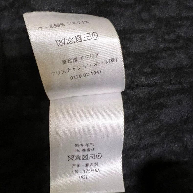 Dior Dior Dior Black Wool Coat with Logo Inside-2507 Size US L / EU 52-54 / 3 - 7 Thumbnail